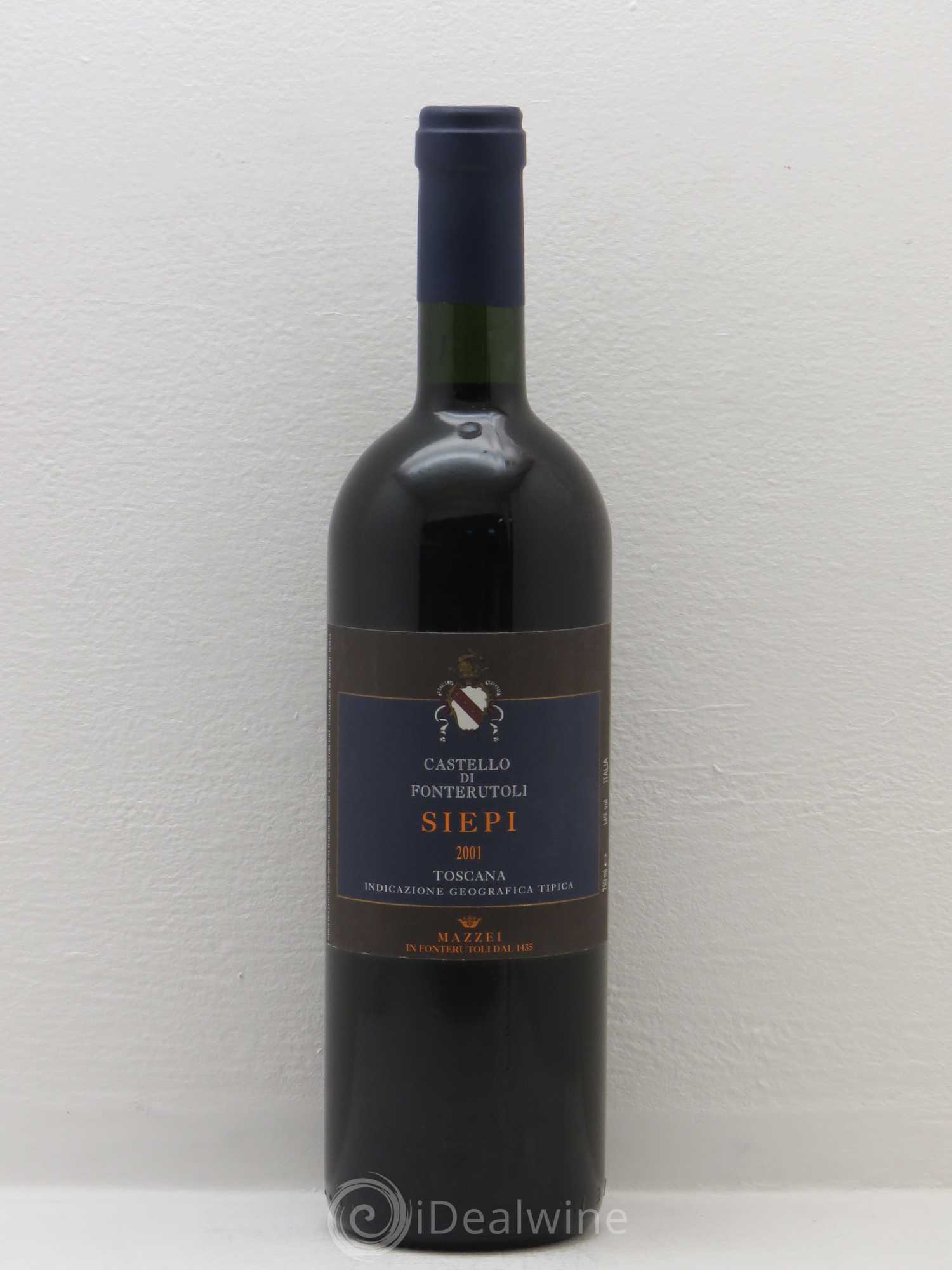 Italie Castello Di Fonterutoli Siepi Toscana Igt 2001 - Posten von 1 Flasche - 0