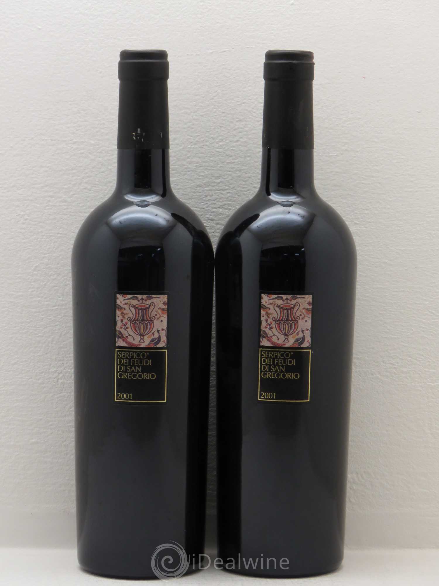 Italie Irpina Rosso IGT Feudi di San Gregorio Serpico 2001 - Posten von 2 Flaschen - 0