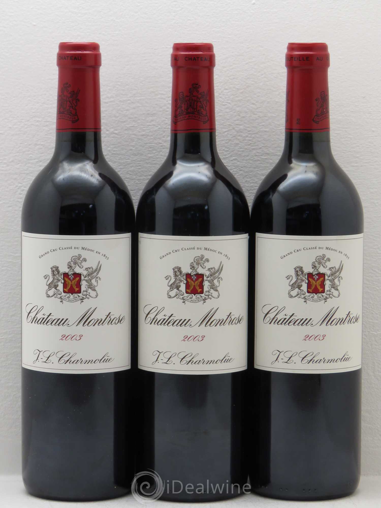 Château Montrose 2ème Grand Cru Classé 2003 - Lot de 3 bouteilles - 0