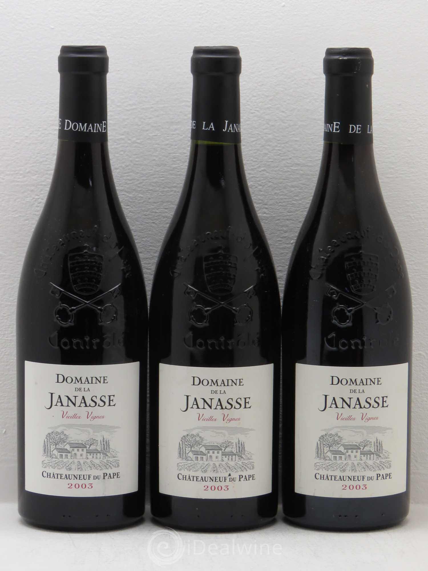 Châteauneuf-du-Pape Cuvée Vieilles Vignes La Janasse (Domaine de) 2003 - Lot de 3 bouteilles - 0