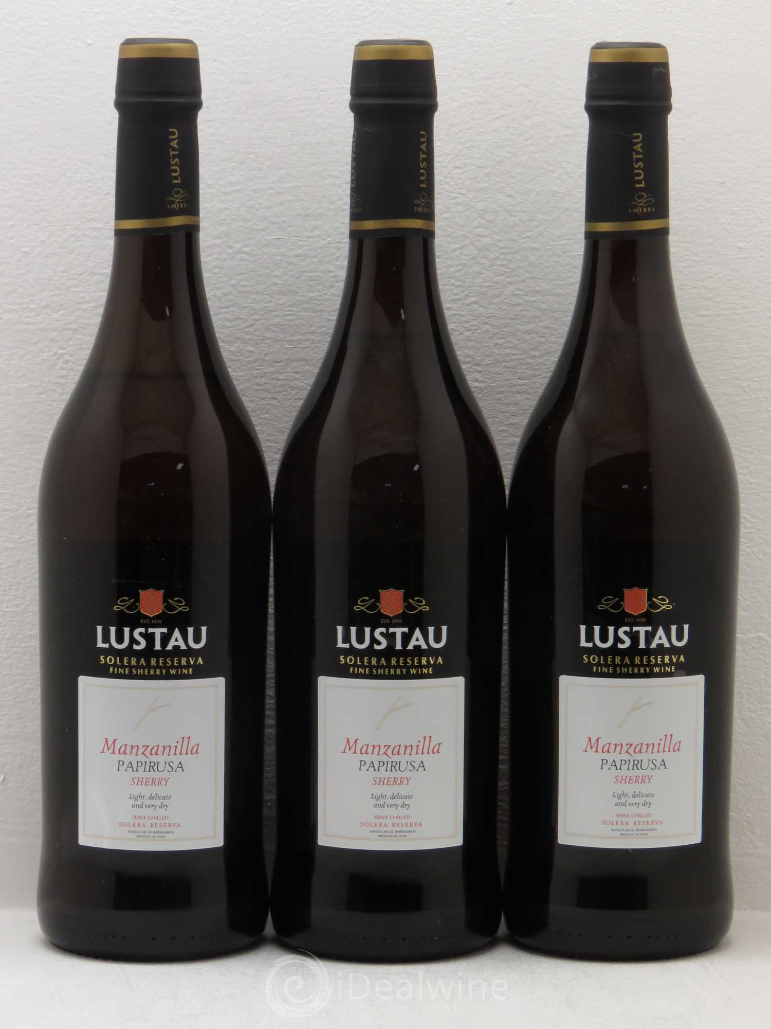 Espagne Jerez Emilio Lustau Manzanilla Papirusa - Posten von 3 Flaschen - 0