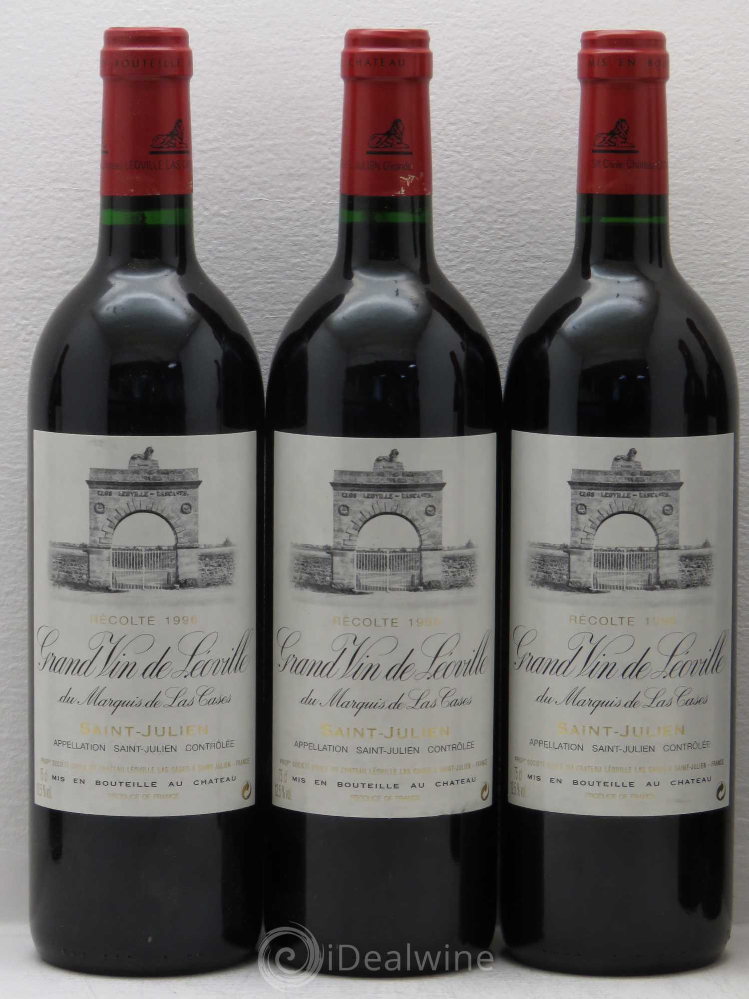 Château Léoville Las Cases 2ème Grand Cru Classé 1996 - Lot de 6 bouteilles - 1