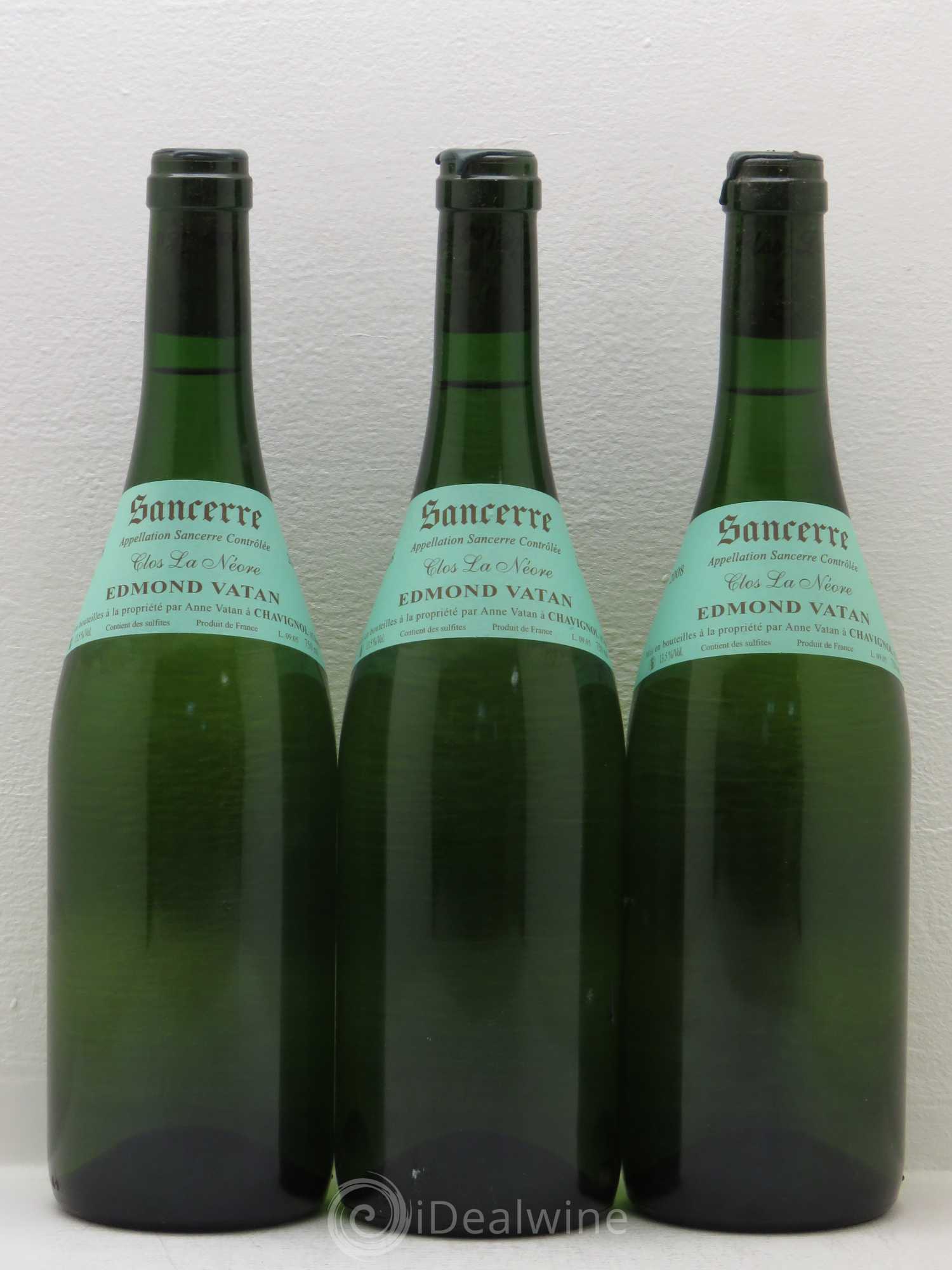 Sancerre Clos la Neore Edmond Vatan 2008 - Lot de 3 bouteilles - 0