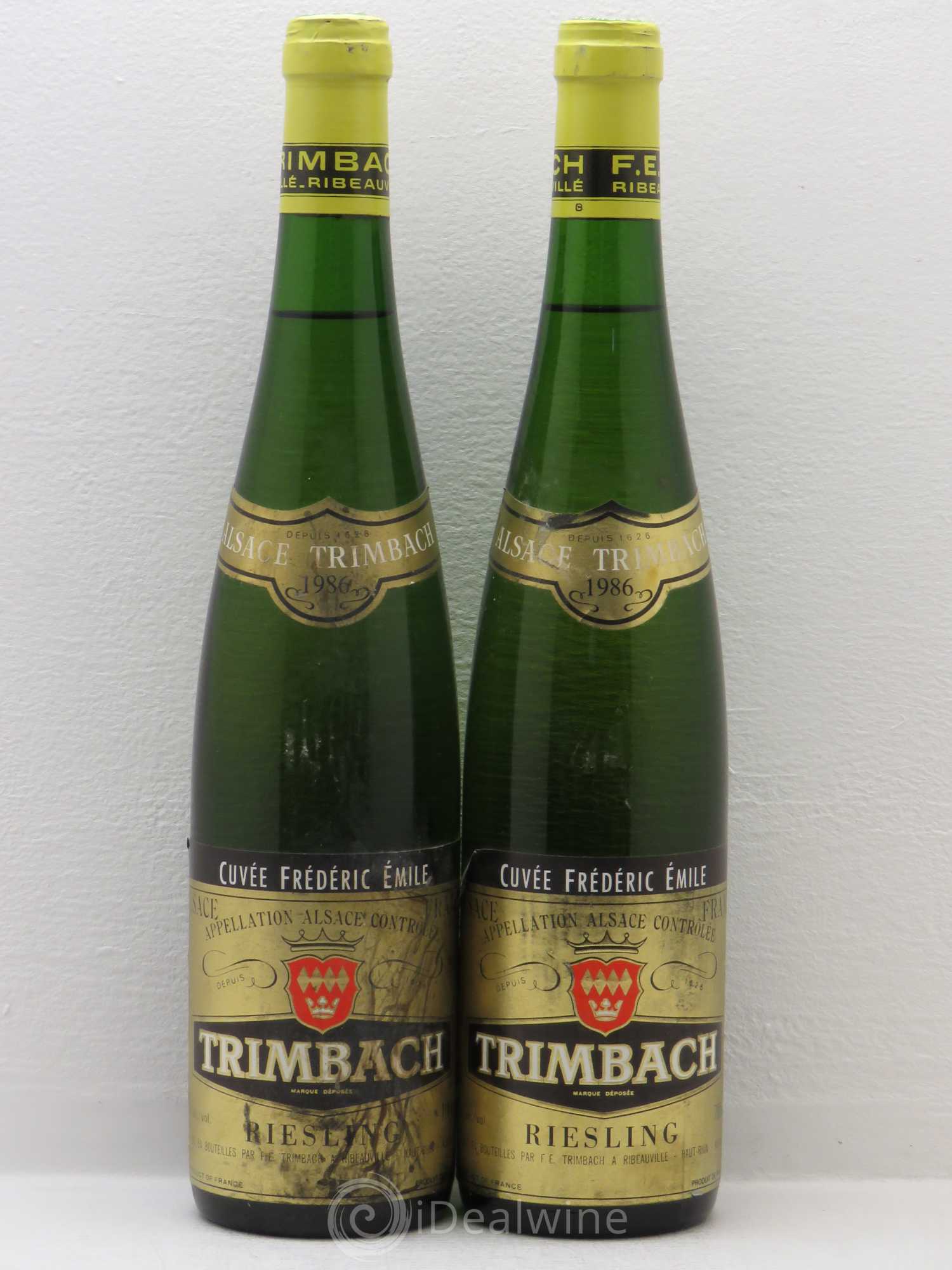 Alsace Riesling Cuvée Frédéric Emile Trimbach (Domaine) 1986 - Lot de 2 bouteilles - 0