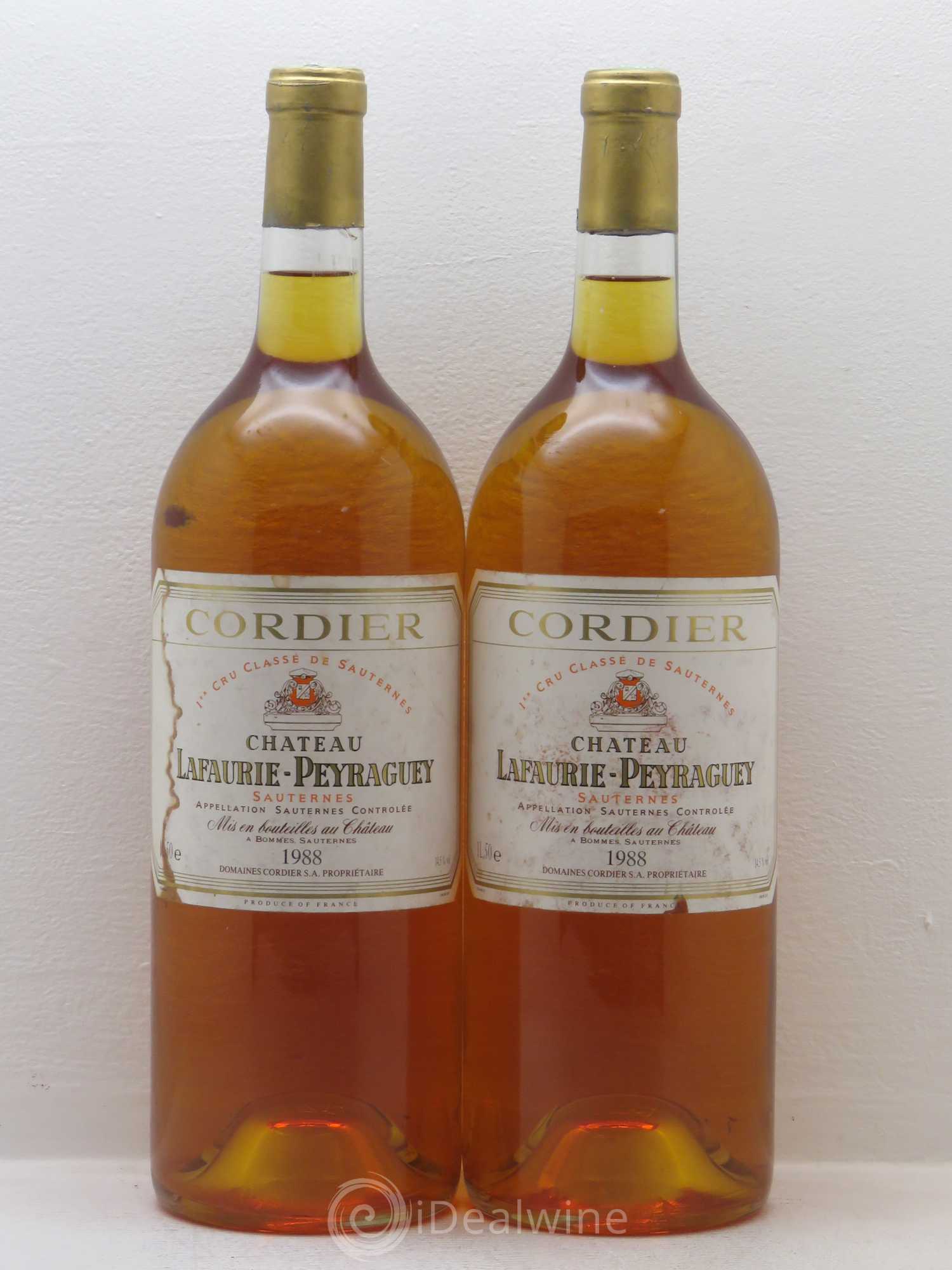 Château Lafaurie-Peyraguey 1er Grand Cru Classé 1988 - Lotto di 2 magnum - 0