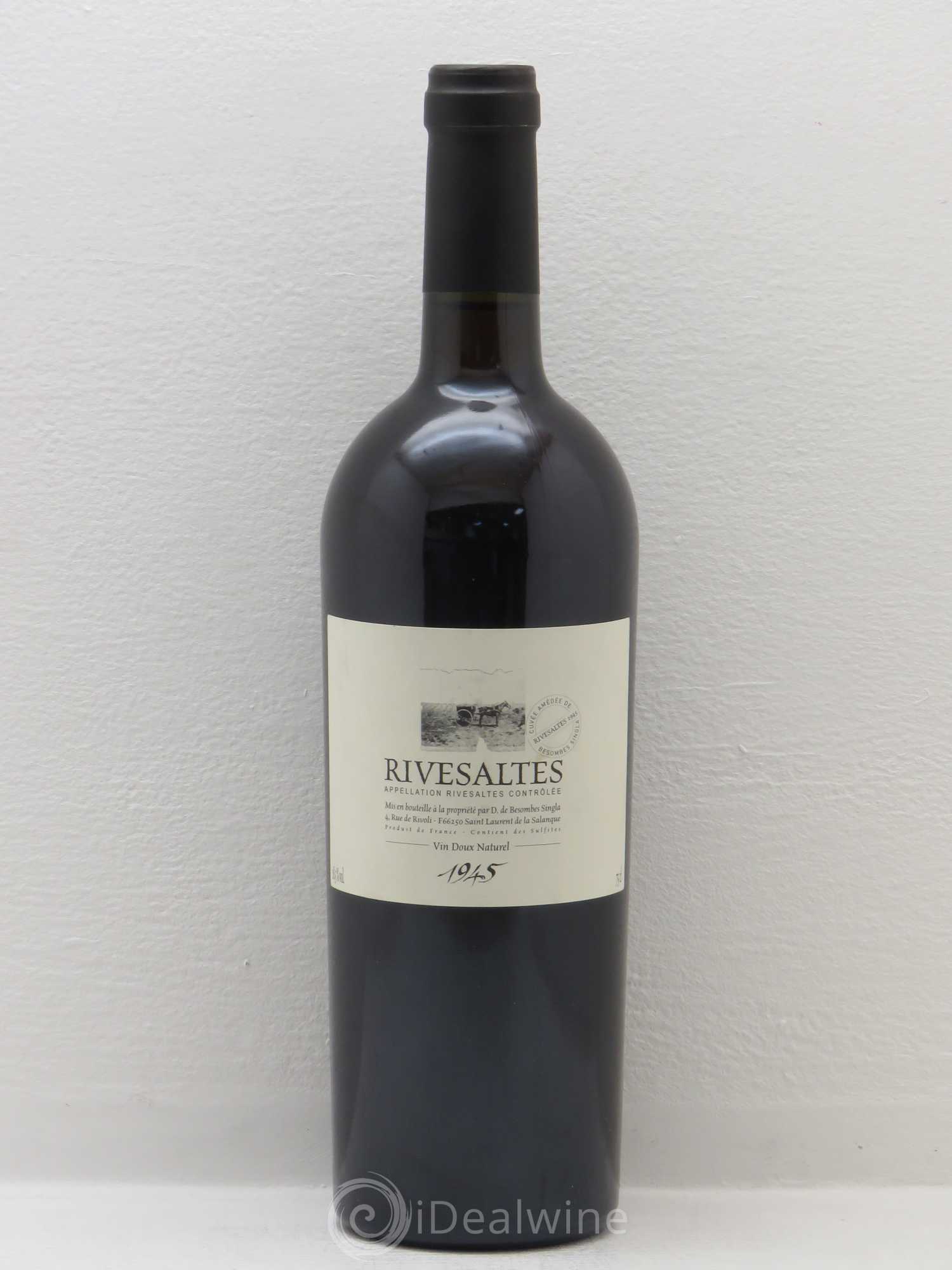 Rivesaltes Besombes Singla 1945 - Posten von 1 Flasche - 0