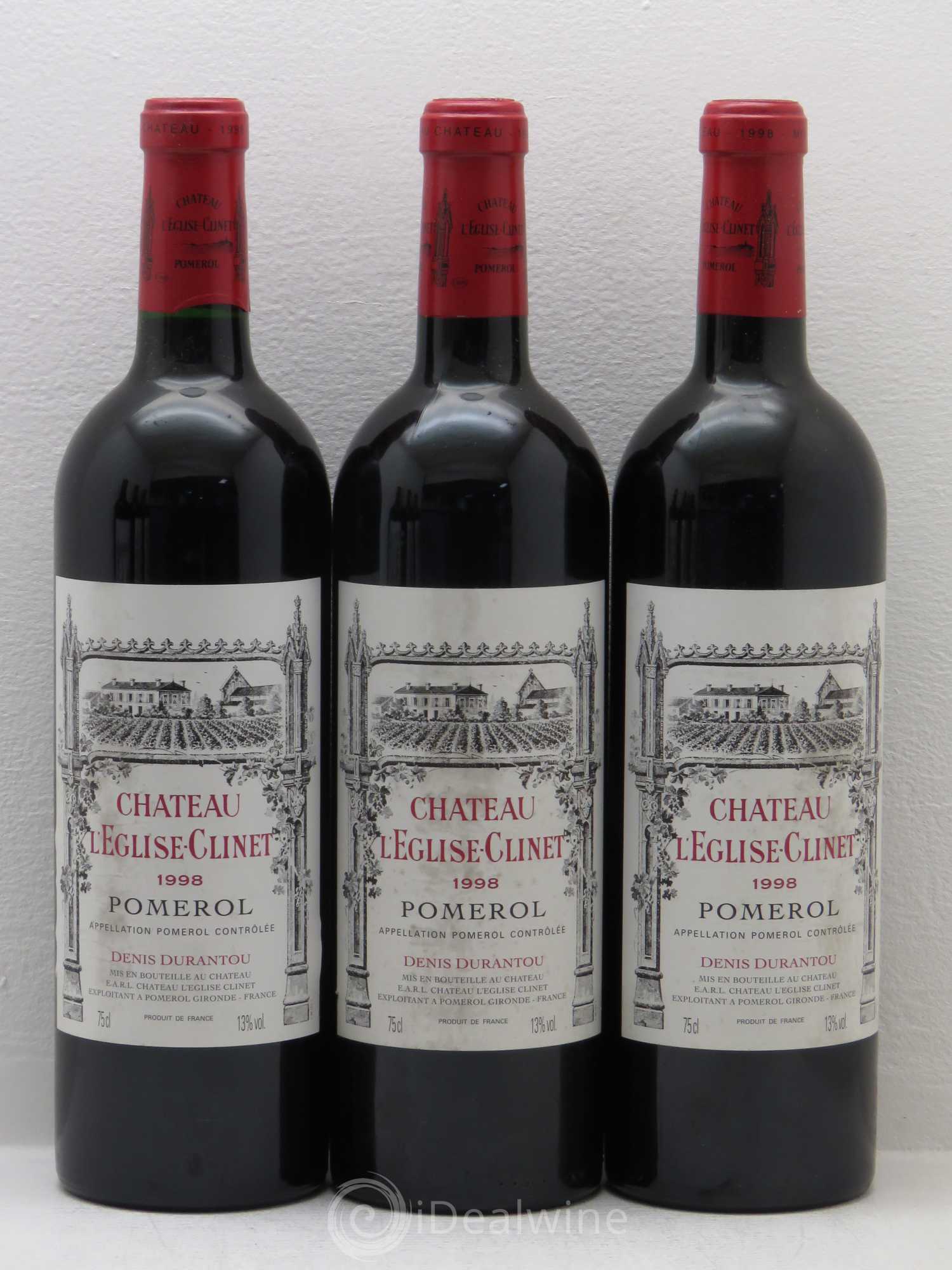 Château l' Église Clinet 1998 - Lot de 6 bouteilles - 1