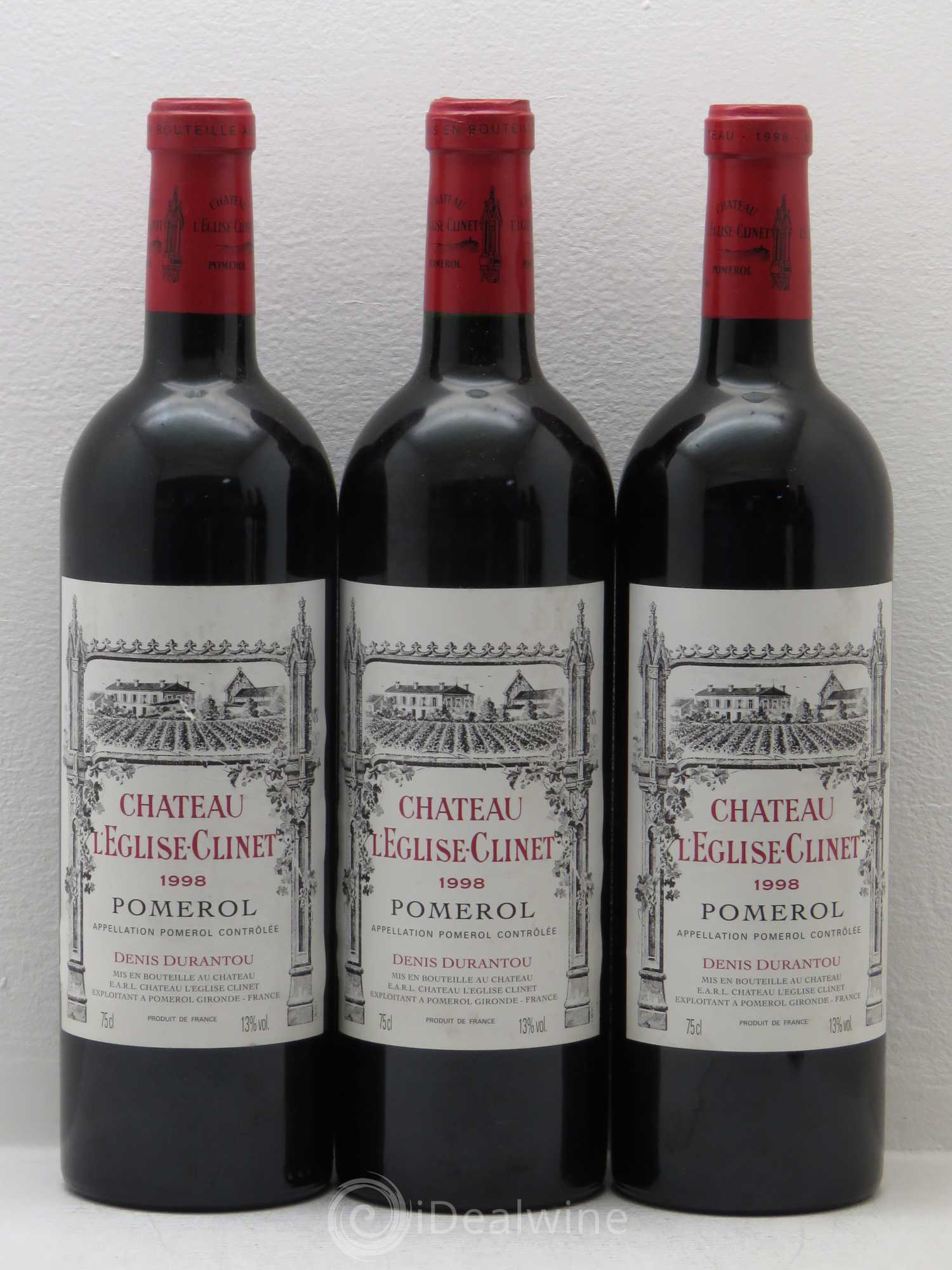 Château l' Église Clinet 1998 - Lot de 6 bouteilles - 2