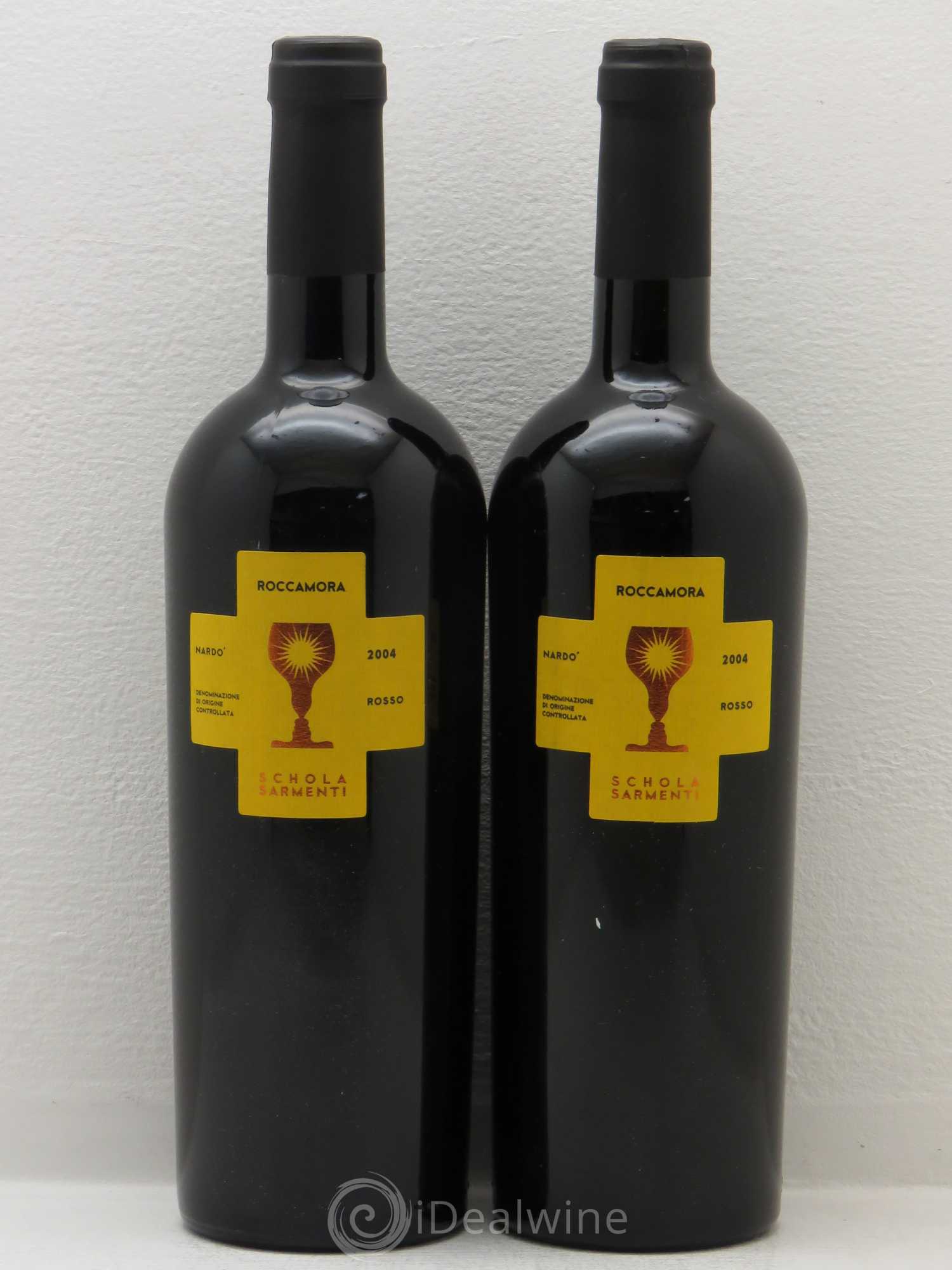 Italie Puglia Schola Sarmenti Roccamora 2004 - Lot de 4 bouteilles - 2