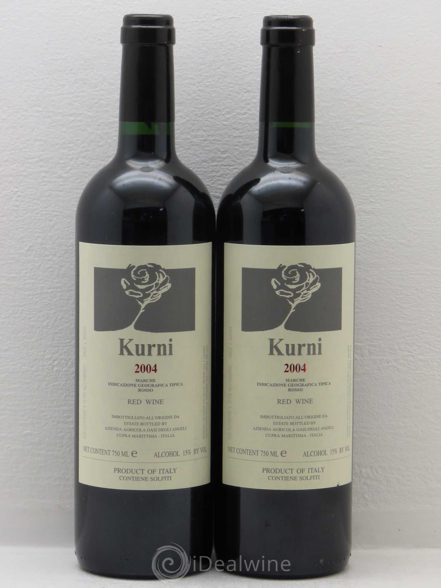 Italie Marche Igt Oasi Degli Angeli Kurni 2004 - Posten von 2 Flaschen - 0