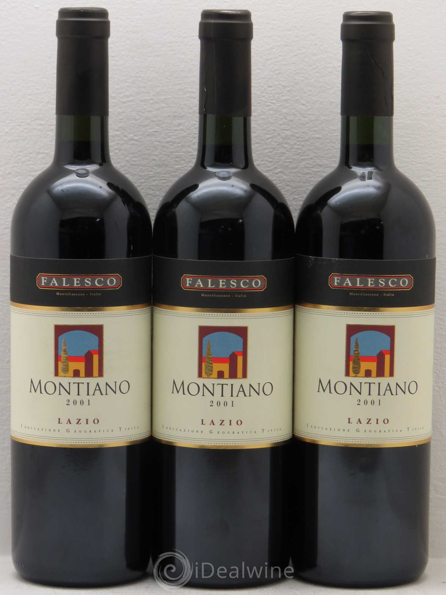 Italie Lazio Igt Montiano Falesco 2001 - Posten von 3 Flaschen - 0