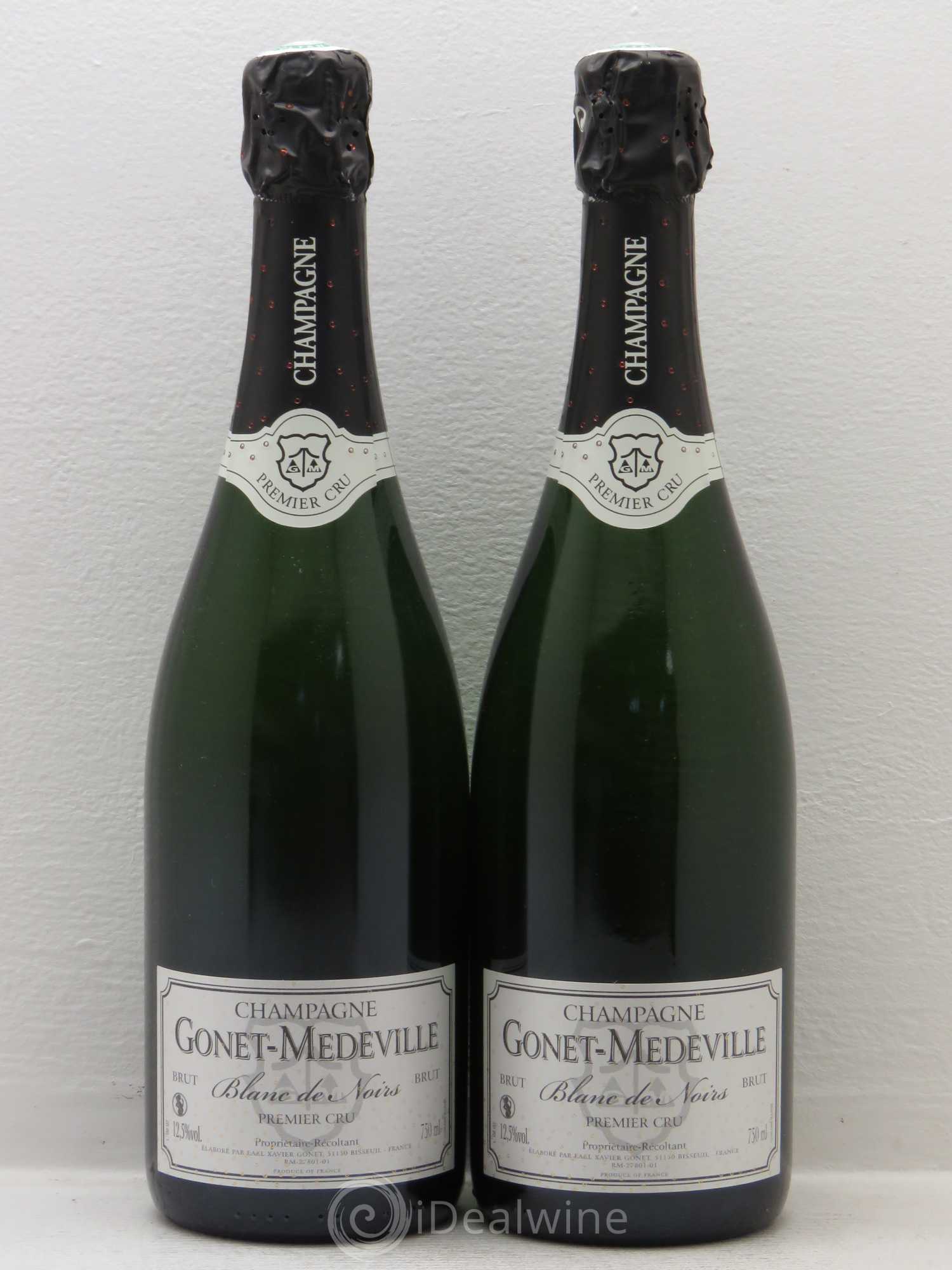 Champagne Gonet Medeville - 1er Cru Blanc de Noirs - Posten von 2 Flaschen - 0