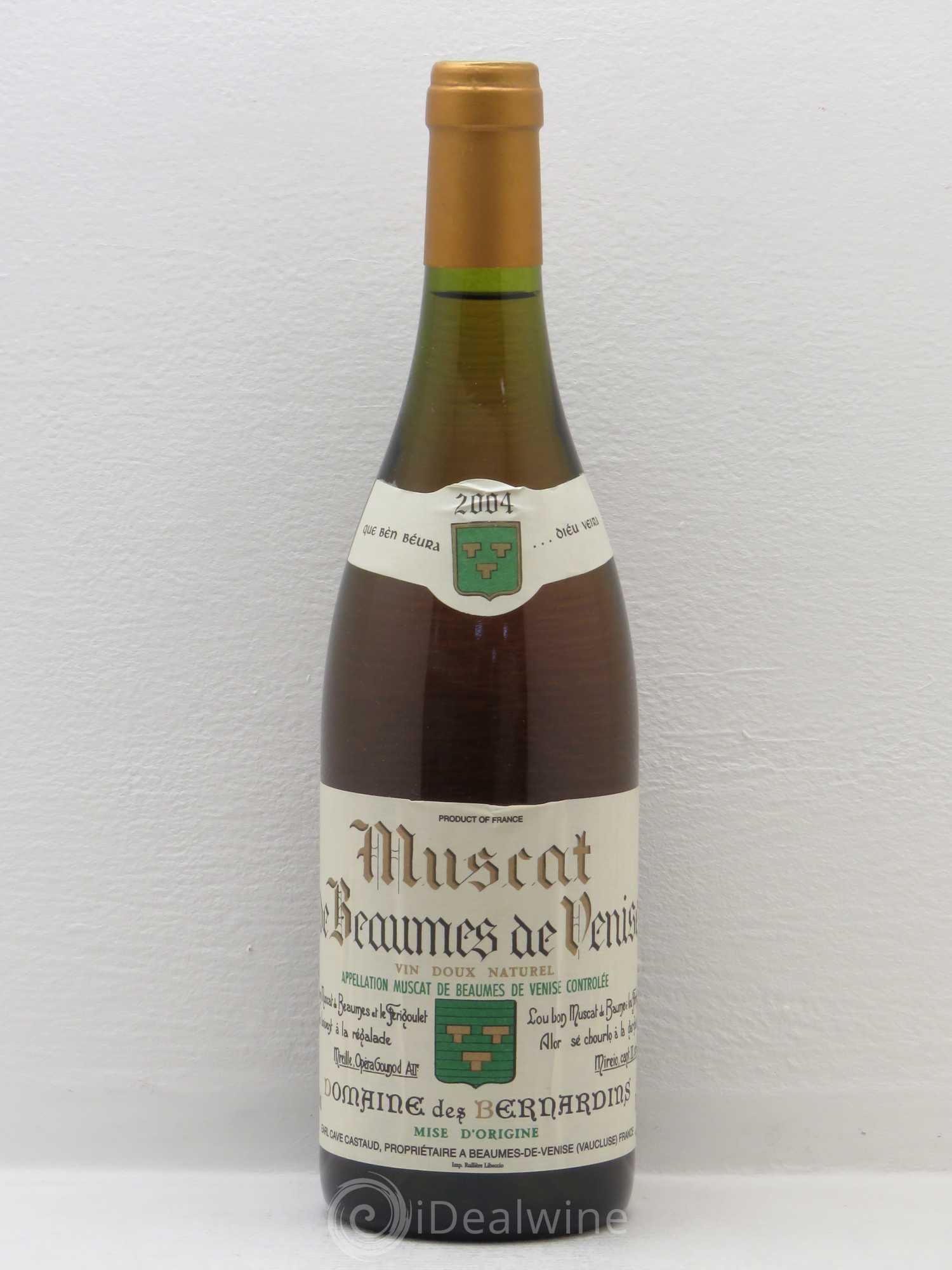 Rhône Muscat de Beaumes de Venise Domaine des Bernardins 2004 - Posten von 1 Flasche - 0