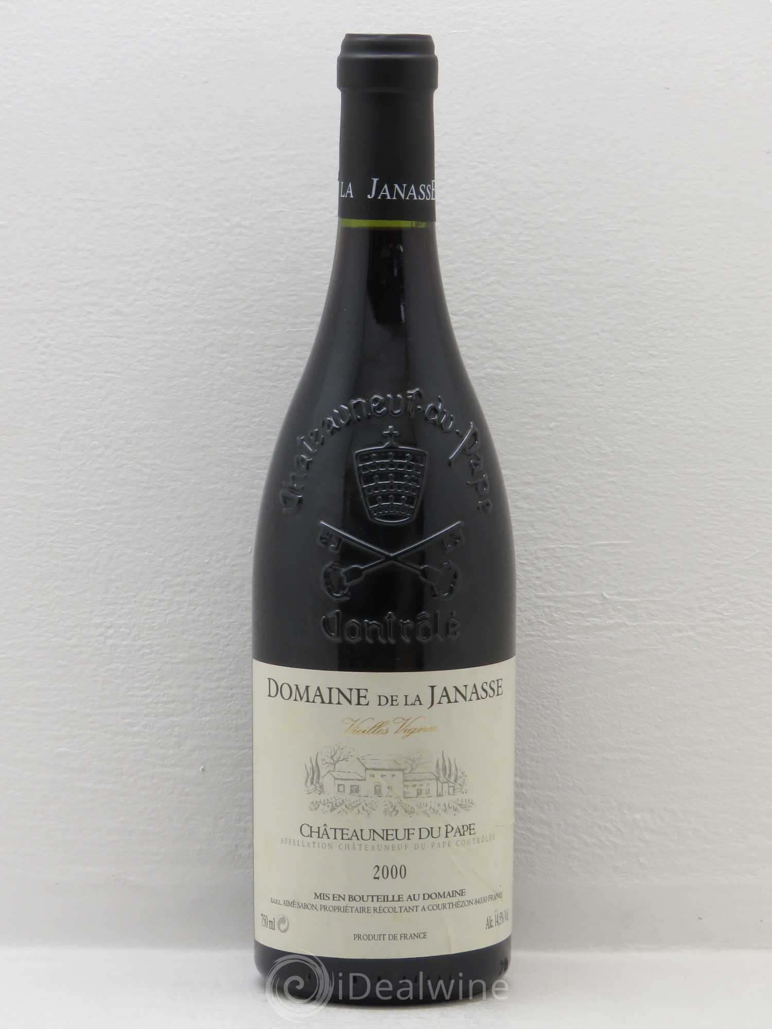 Châteauneuf-du-Pape Cuvée Vieilles Vignes La Janasse (Domaine de) 2000 - Lot de 1 bouteille - 0