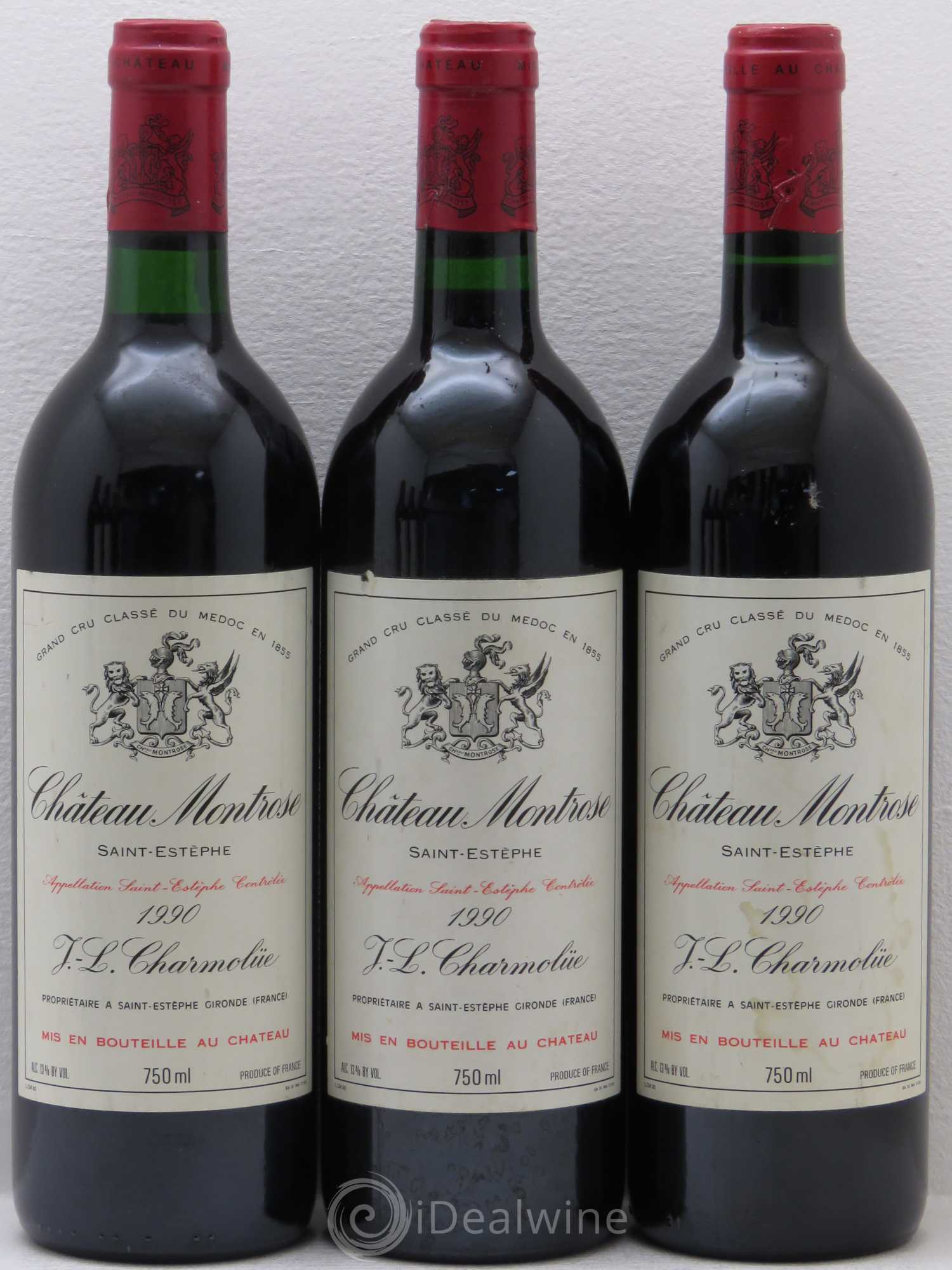 Château Montrose 2ème Grand Cru Classé 1990 - Lot de 6 bouteilles - 1