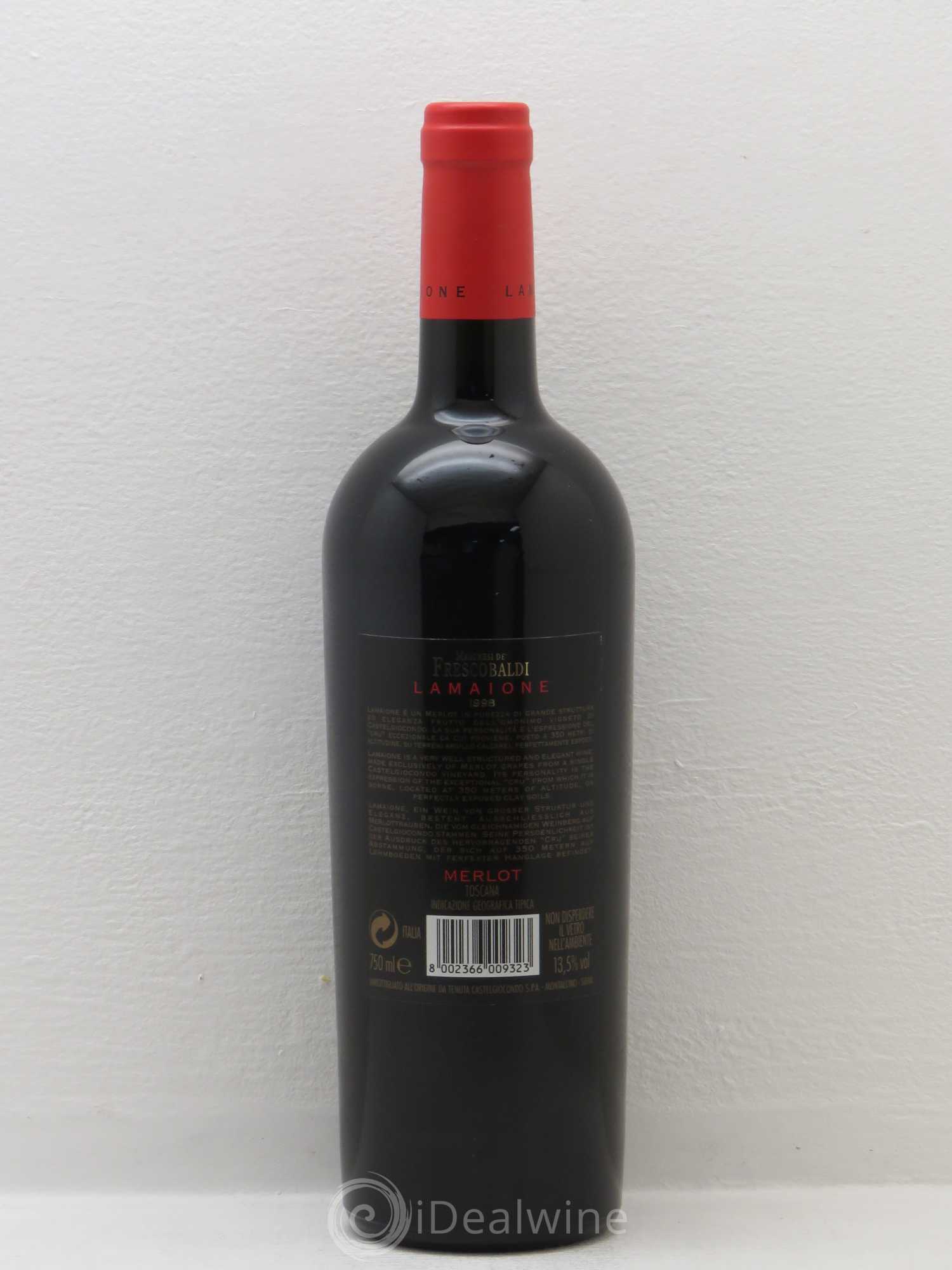 Italie Toscana Igt Frescobaldi Lamaione Merlot 1998 - Posten von 1 Flasche - 1