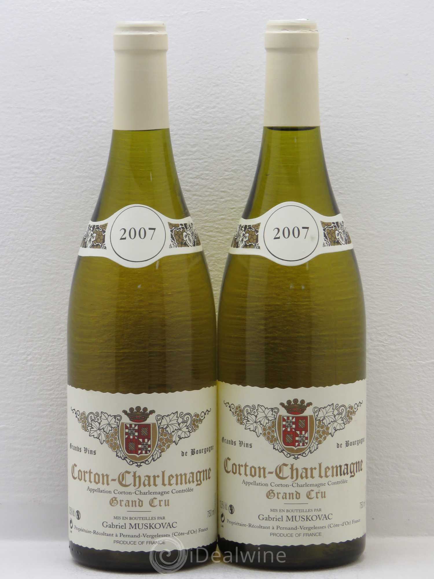 Corton-Charlemagne Grand Cru Muskovac 2007 - Lot de 2 bouteilles - 0