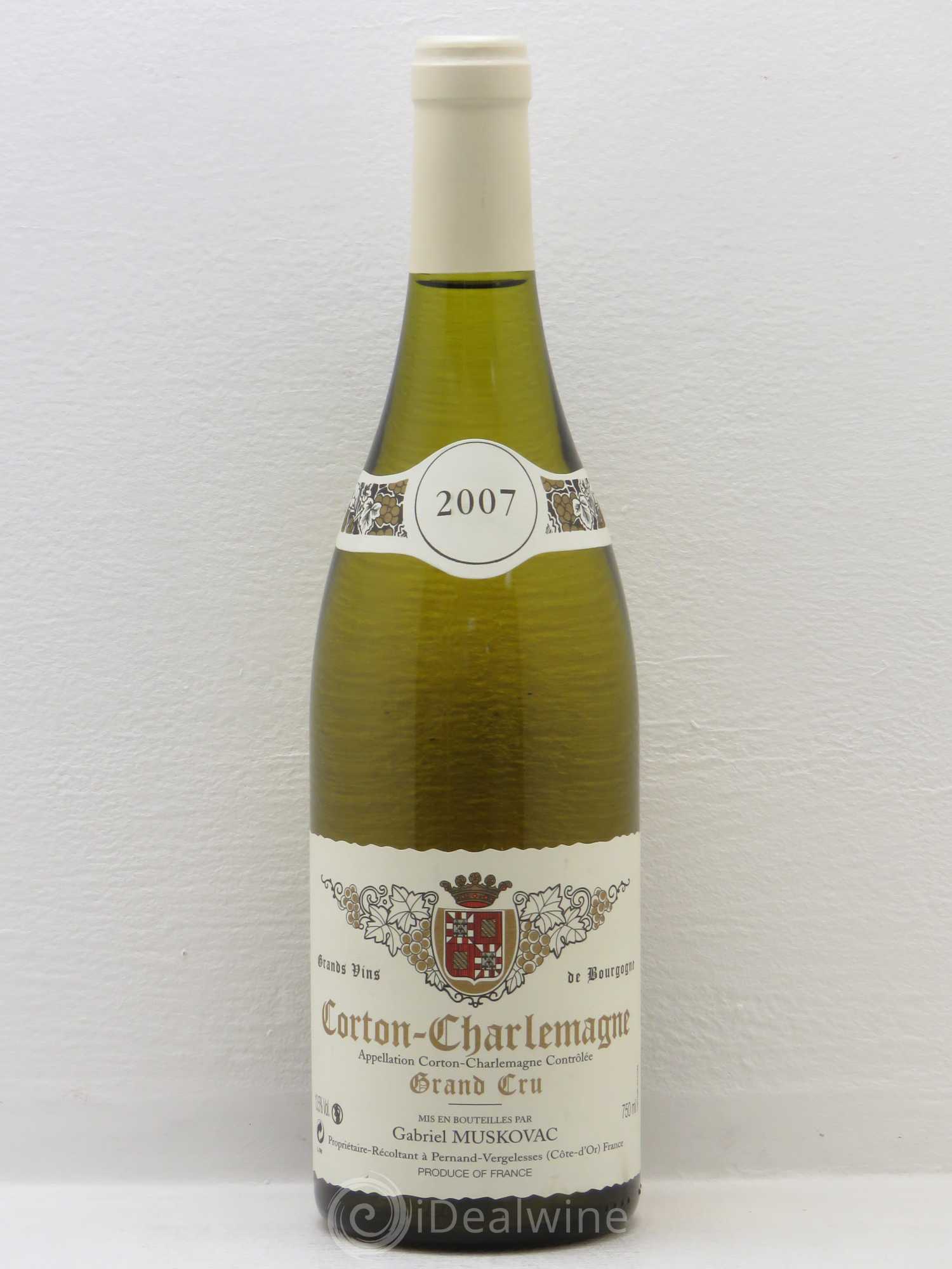 Corton-Charlemagne Grand Cru Muskovac 2007 - Lot de 1 bouteille - 0