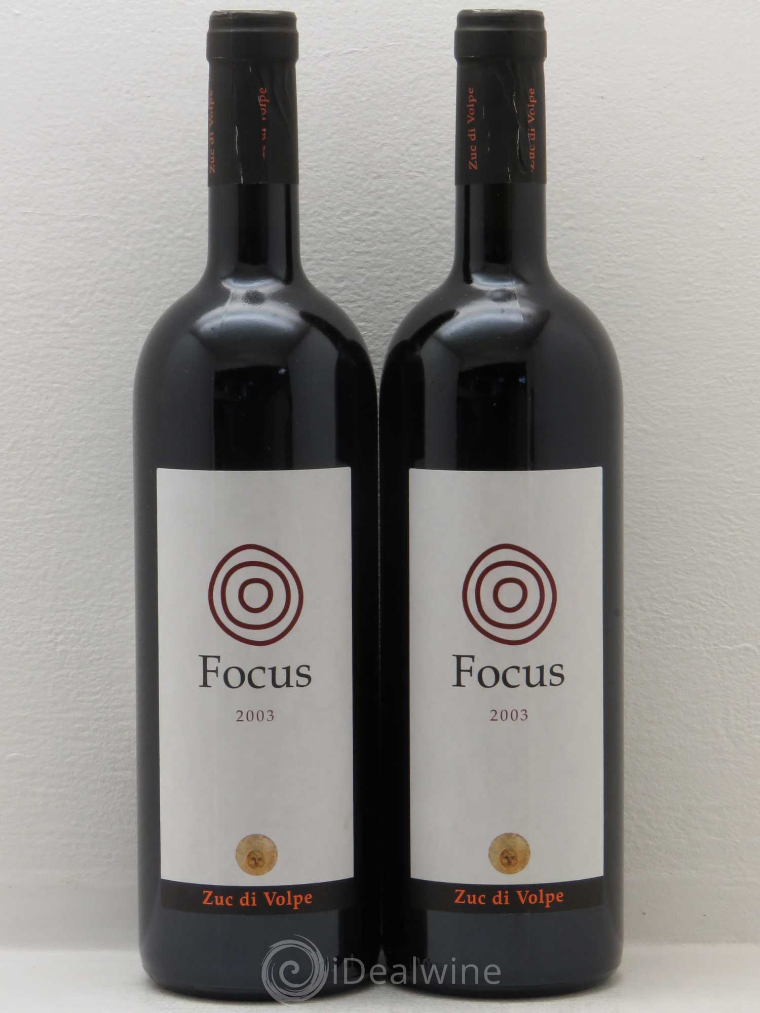 Italie Venezia Giulia IGT Collio Volpe Pasini Focus Merlot Zuc di Volpe 2003 - Posten von 2 Flaschen - 0