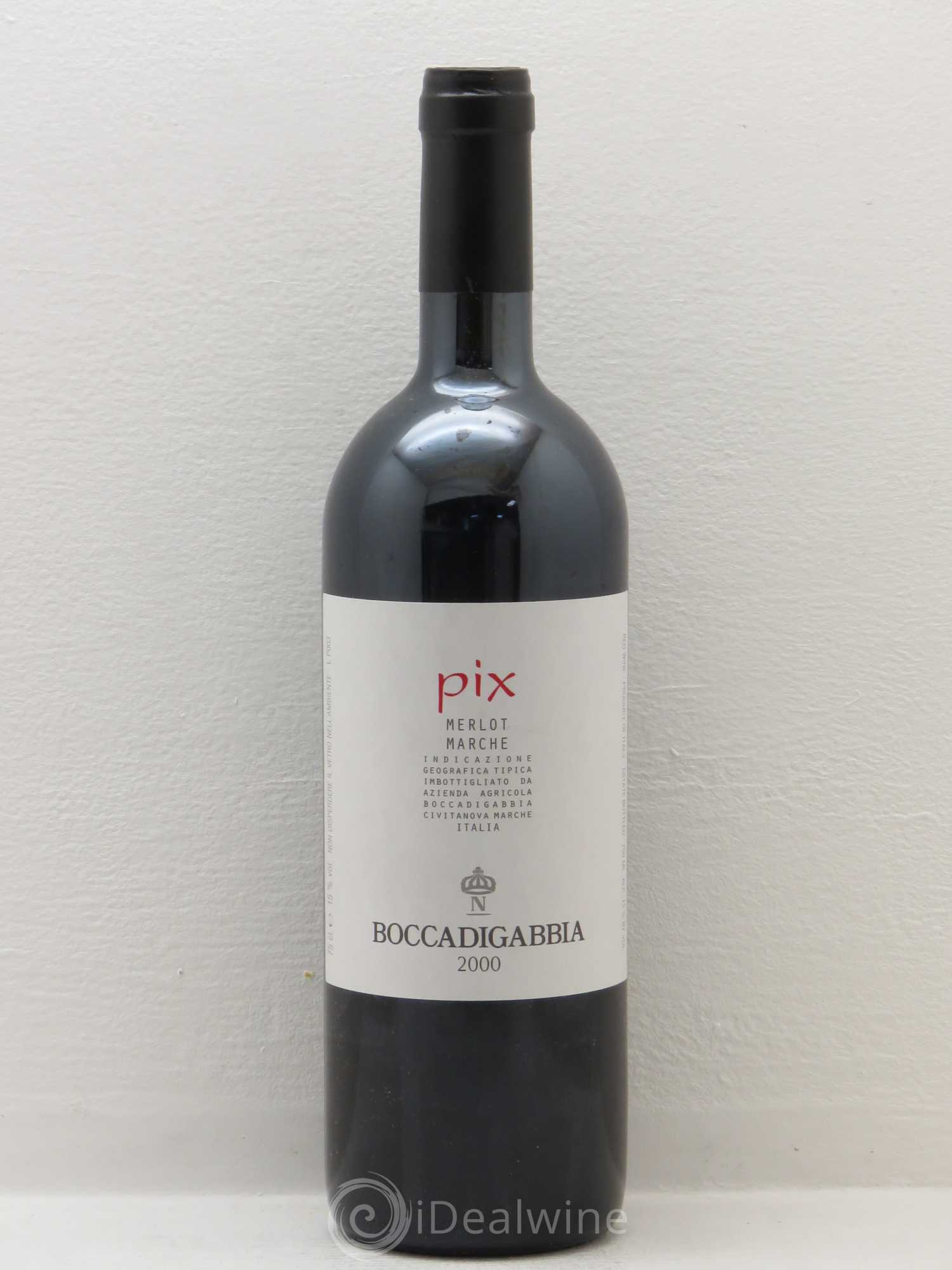 Italie Marche Igt Boccadigabbia Pix Merlot 2000 - Posten von 1 Flasche - 0