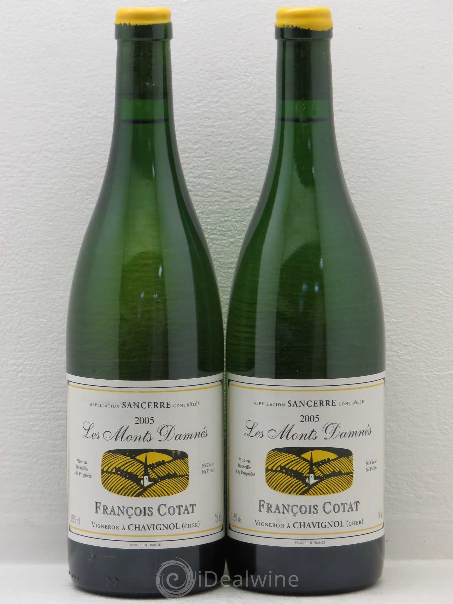 Sancerre Les Monts Damnés François Cotat 2005 - Posten von 2 Flaschen - 0