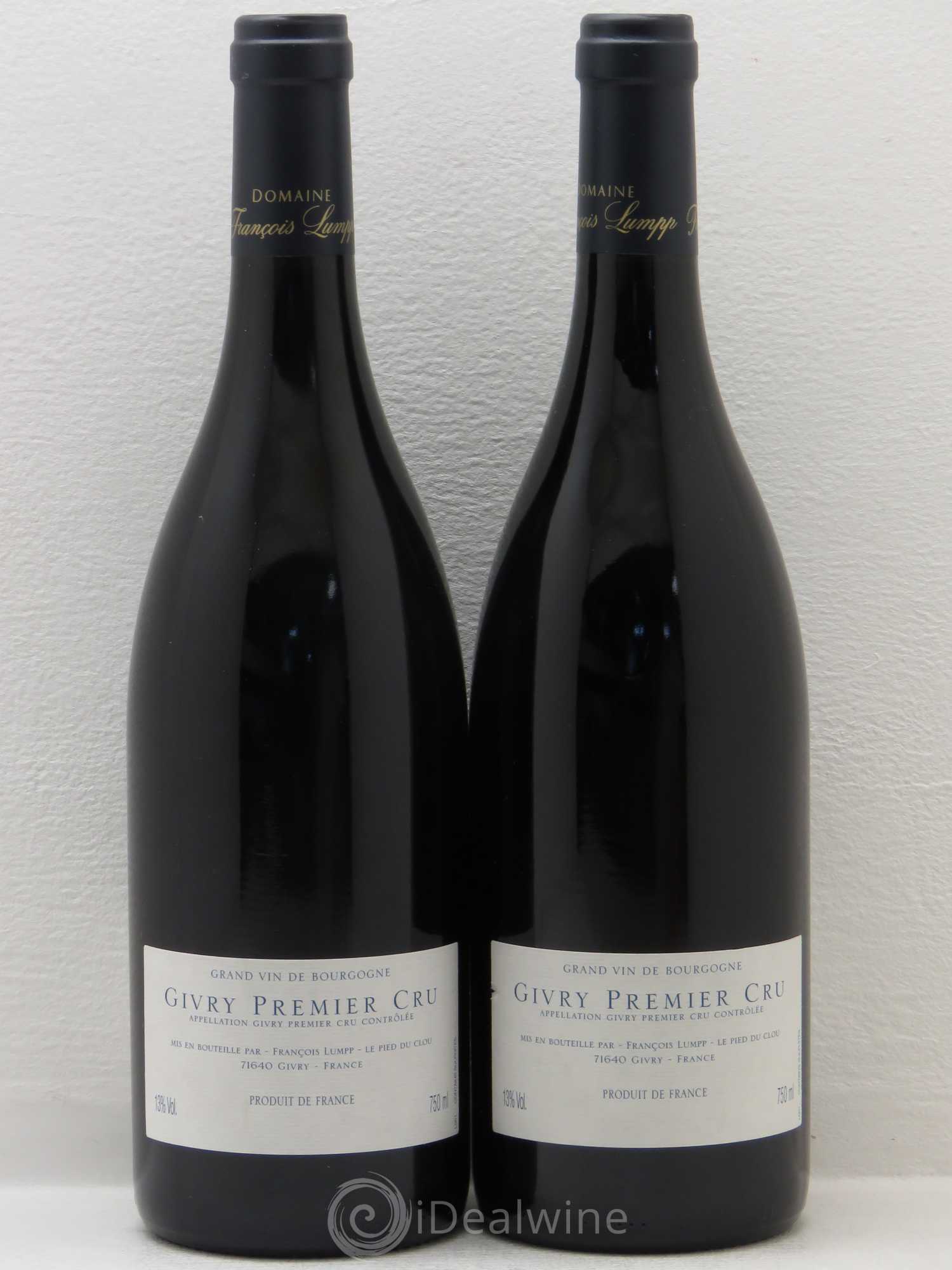 Givry 1er Cru Crausot François Lumpp (Domaine) 2005 - Lot de 2 bouteilles - 1
