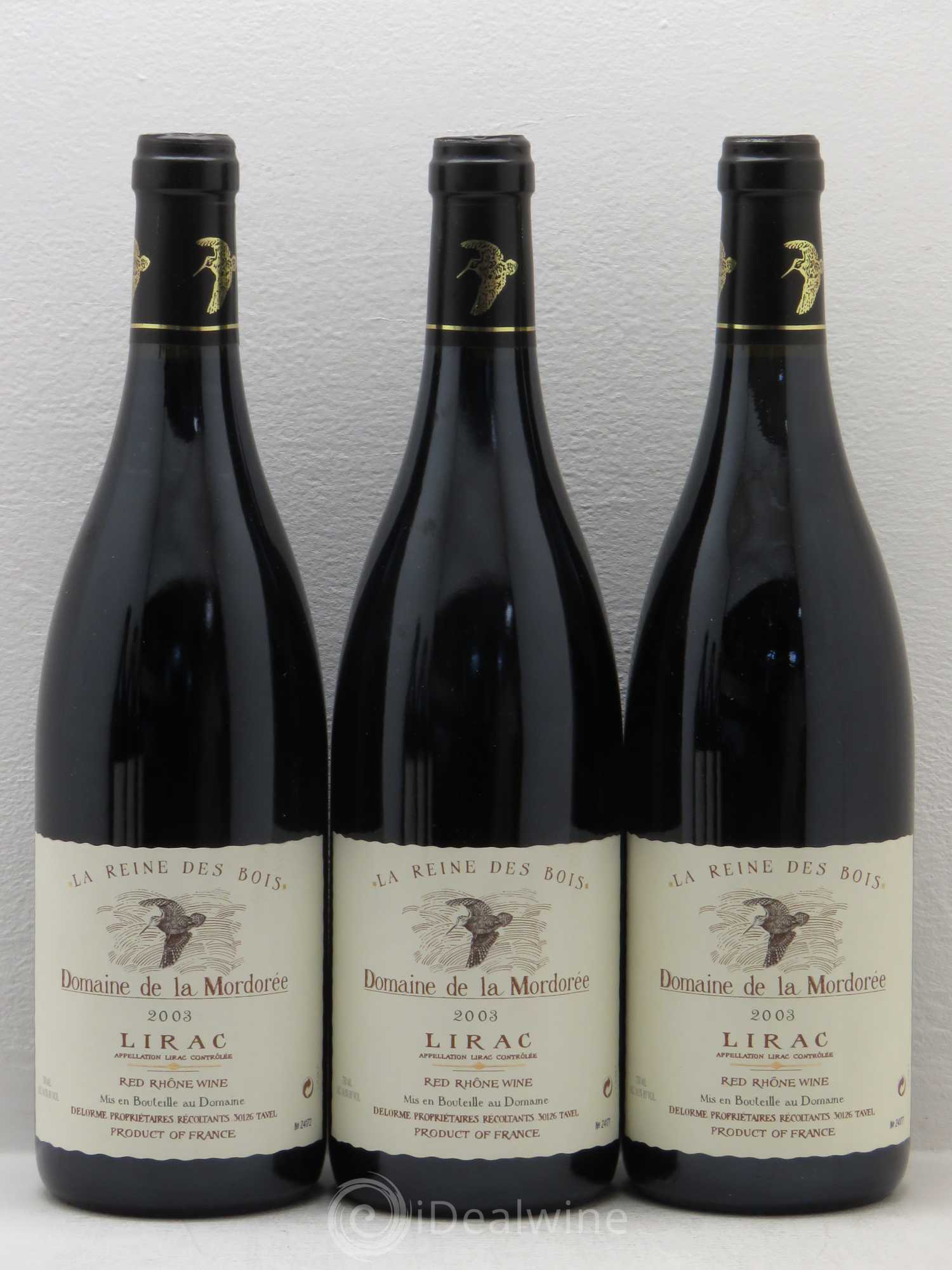 Lirac Cuvée Reine des Bois La Mordorée (Domaine de) 2003 - Lot de 6 bouteilles - 1