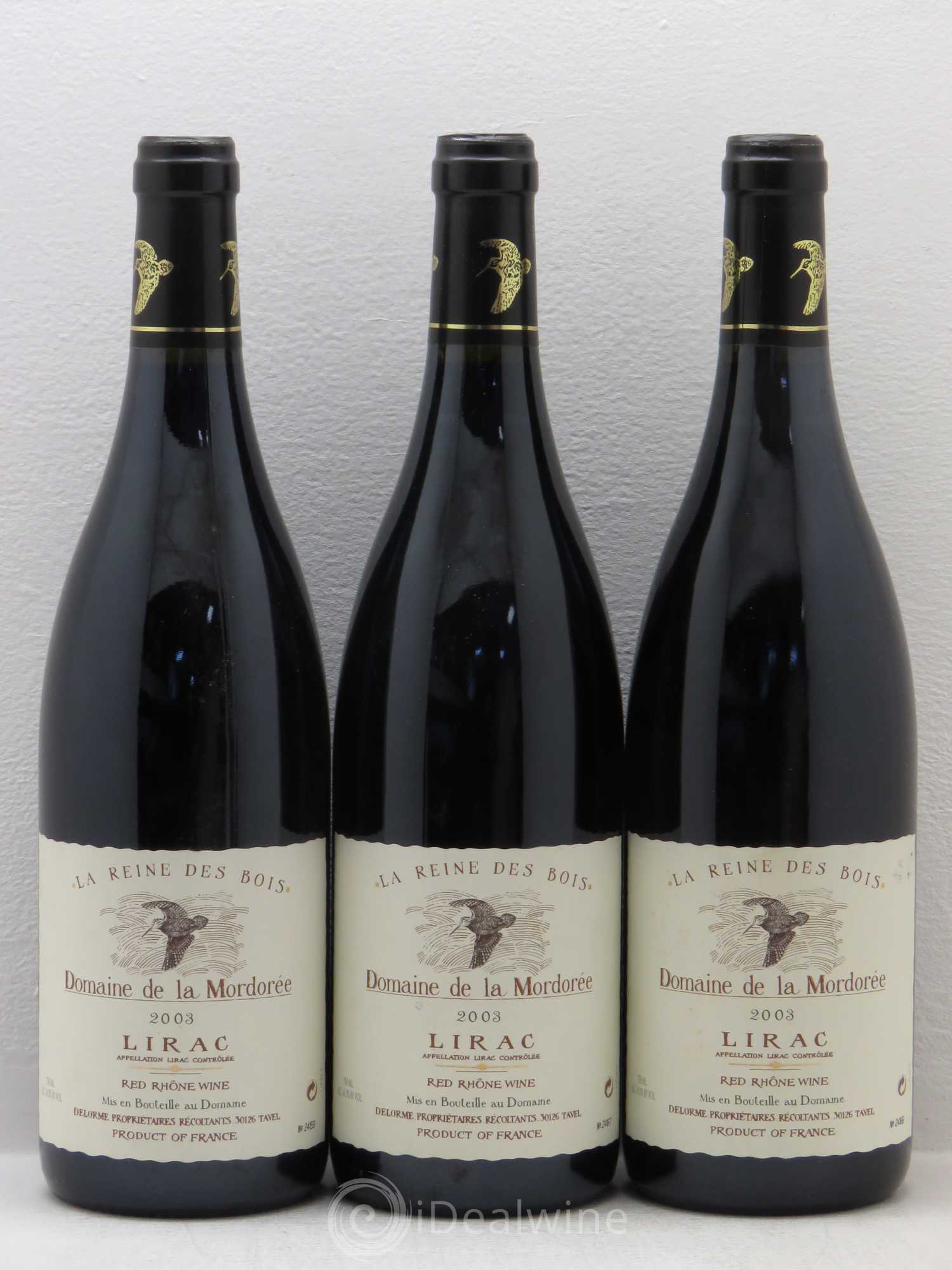 Lirac Cuvée Reine des Bois La Mordorée (Domaine de) 2003 - Lot de 3 bouteilles - 0