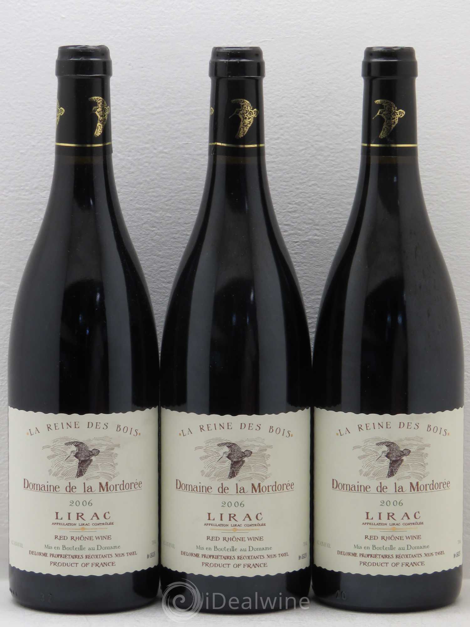 Lirac Cuvée Reine des Bois La Mordorée (Domaine de) 2006 - Lot de 3 bouteilles - 0