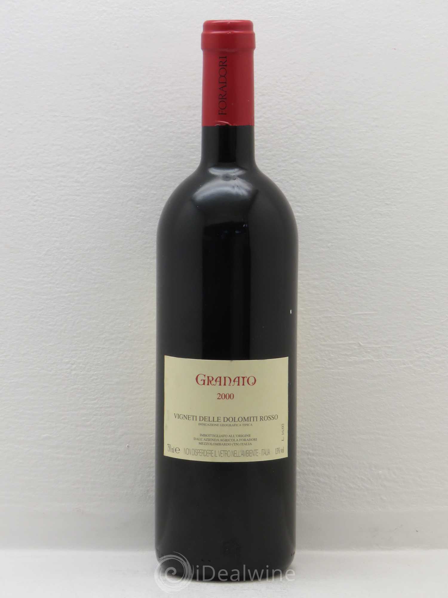 Vigneti delle Dolomiti IGT Granato Elisabetta Foradori 2000 - Lot de 1 bouteille - 1