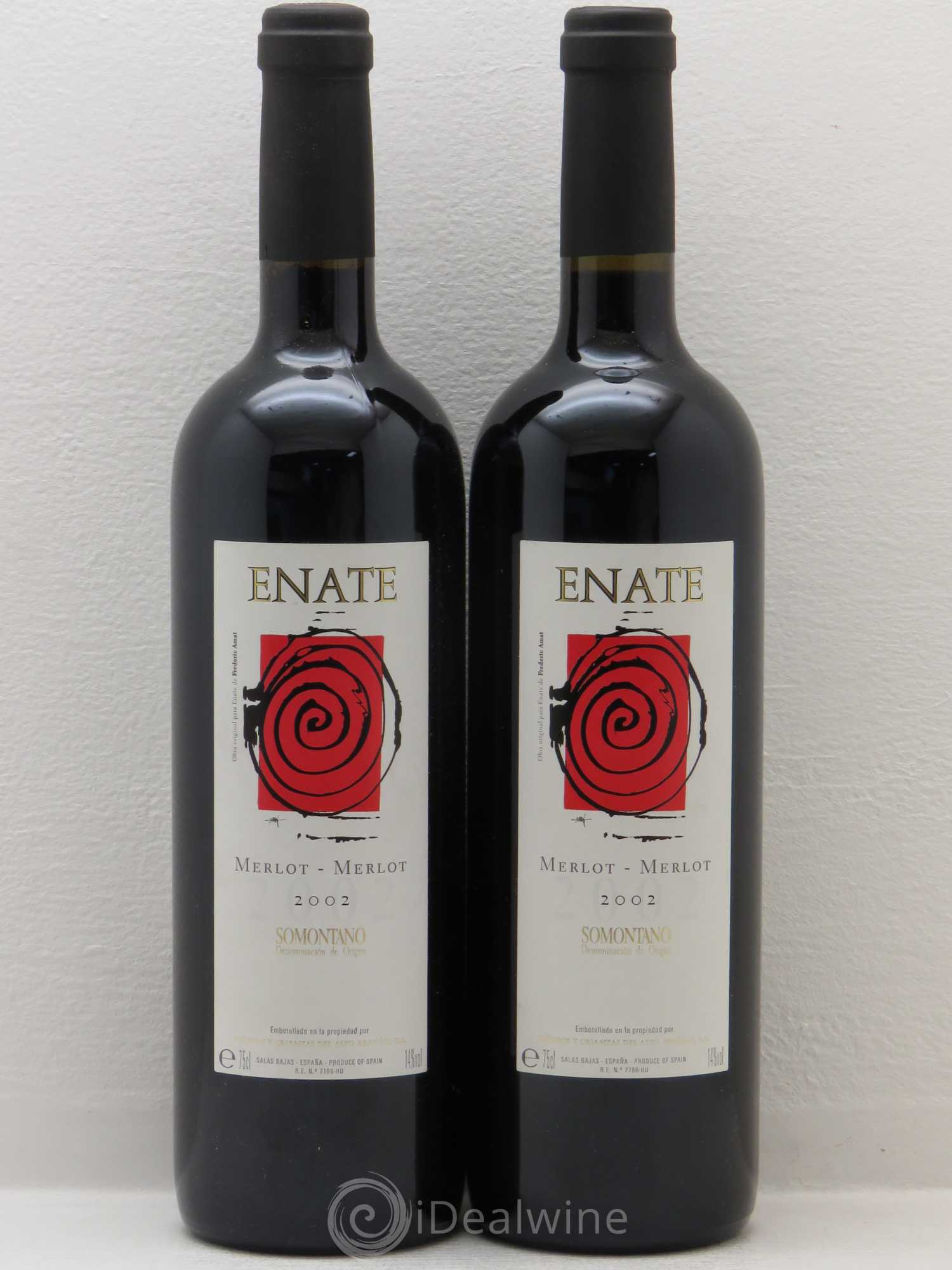 Espagne Somontano DO Enate Merlot-Merlot 2002 - Posten von 2 Flaschen - 0