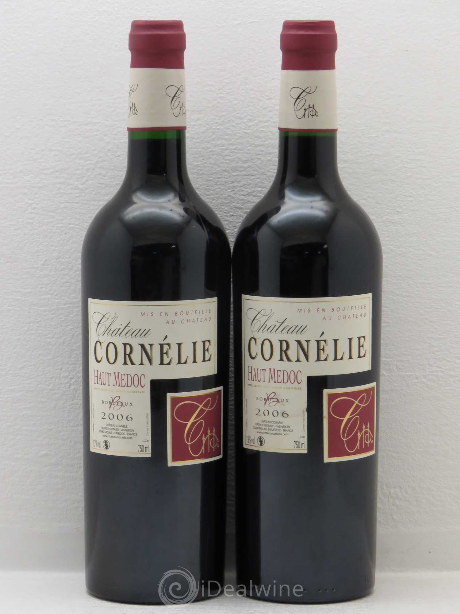 Bordeaux Haut-Medoc Château Cornélie 2006 - Posten von 2 Flaschen - 0