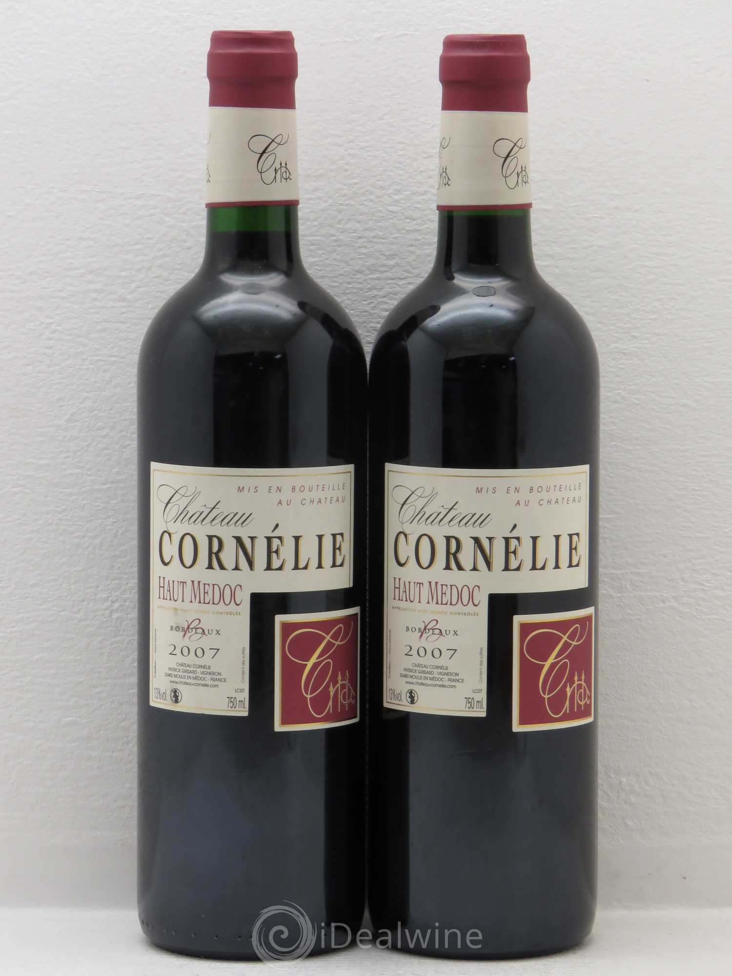Bordeaux Haut-Medoc Château Cornélie 2007 - Posten von 2 Flaschen - 0
