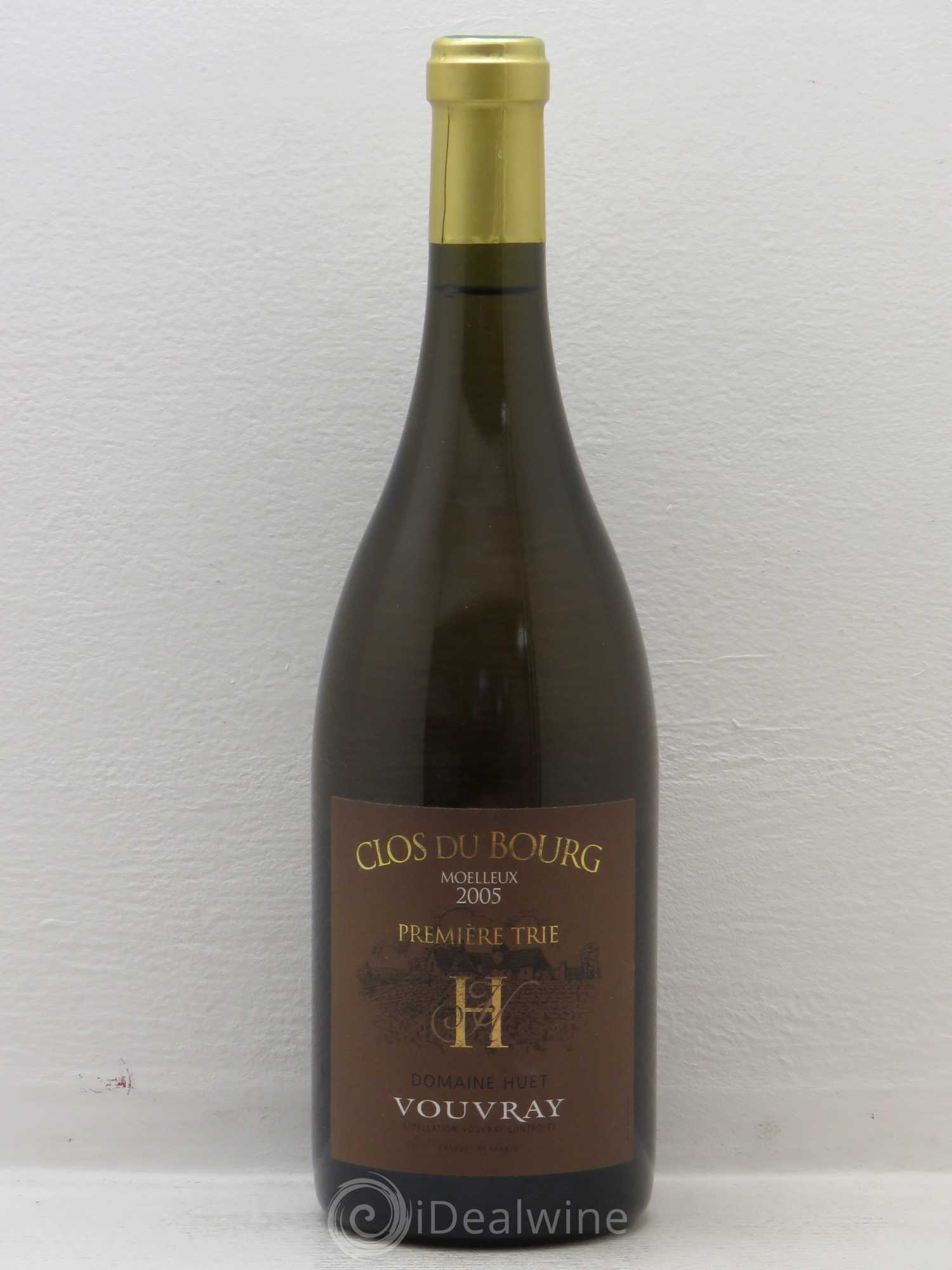 Vouvray Clos du Bourg Moelleux 1ère trie Domaine Huet 2005 - Lotto di 1 bottiglia - 0