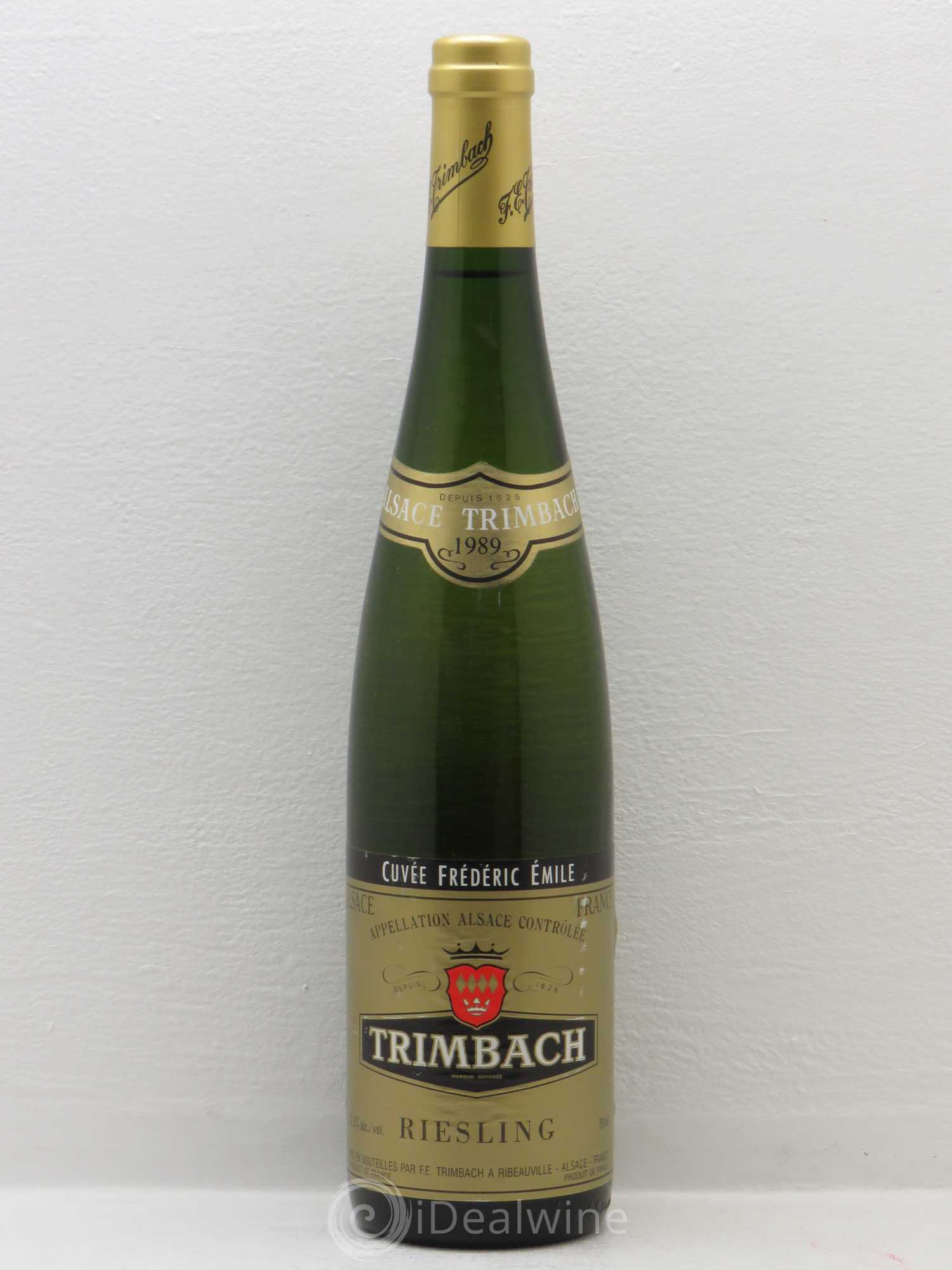 Alsace Riesling Cuvée Frédéric Emile Trimbach (Domaine) 1989 - Lot de 1 bouteille - 0