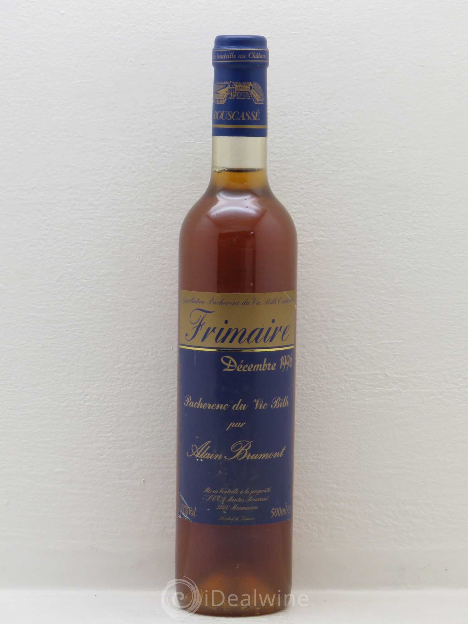 Pacherenc du Vic-Bilh Château Bouscassé Frimaire Alain Brumont 1996 - Lotto di 1 bottiglia - 0