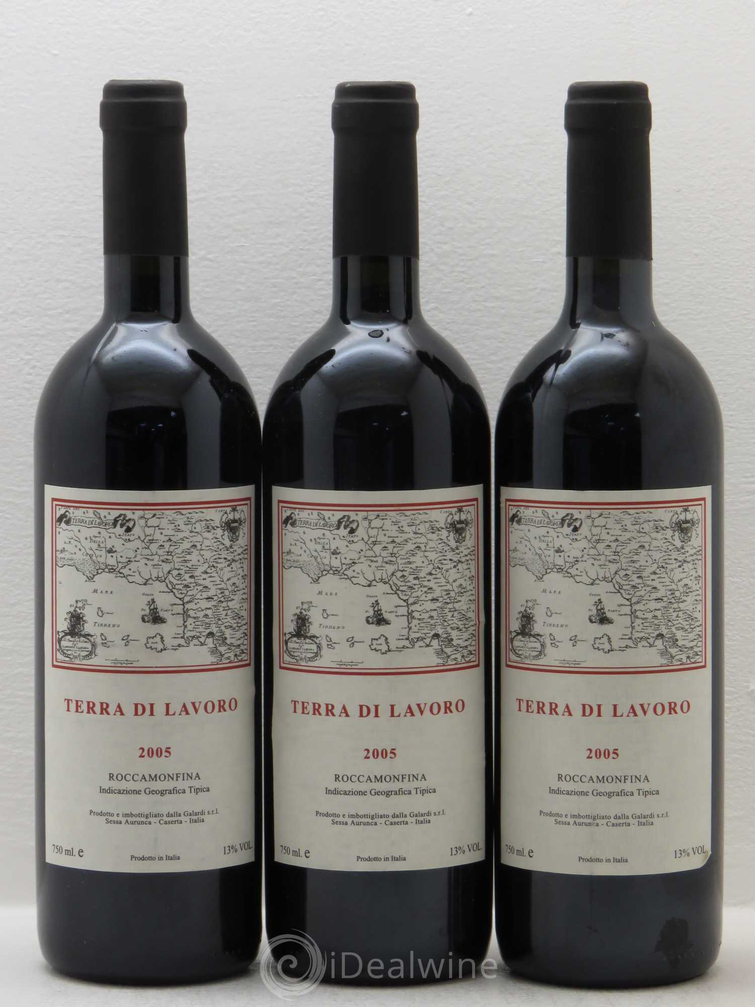Italie Roccamonfina Igt Fattoria Galardi Terra Di Lavoro 2005 - Posten von 3 Flaschen - 0