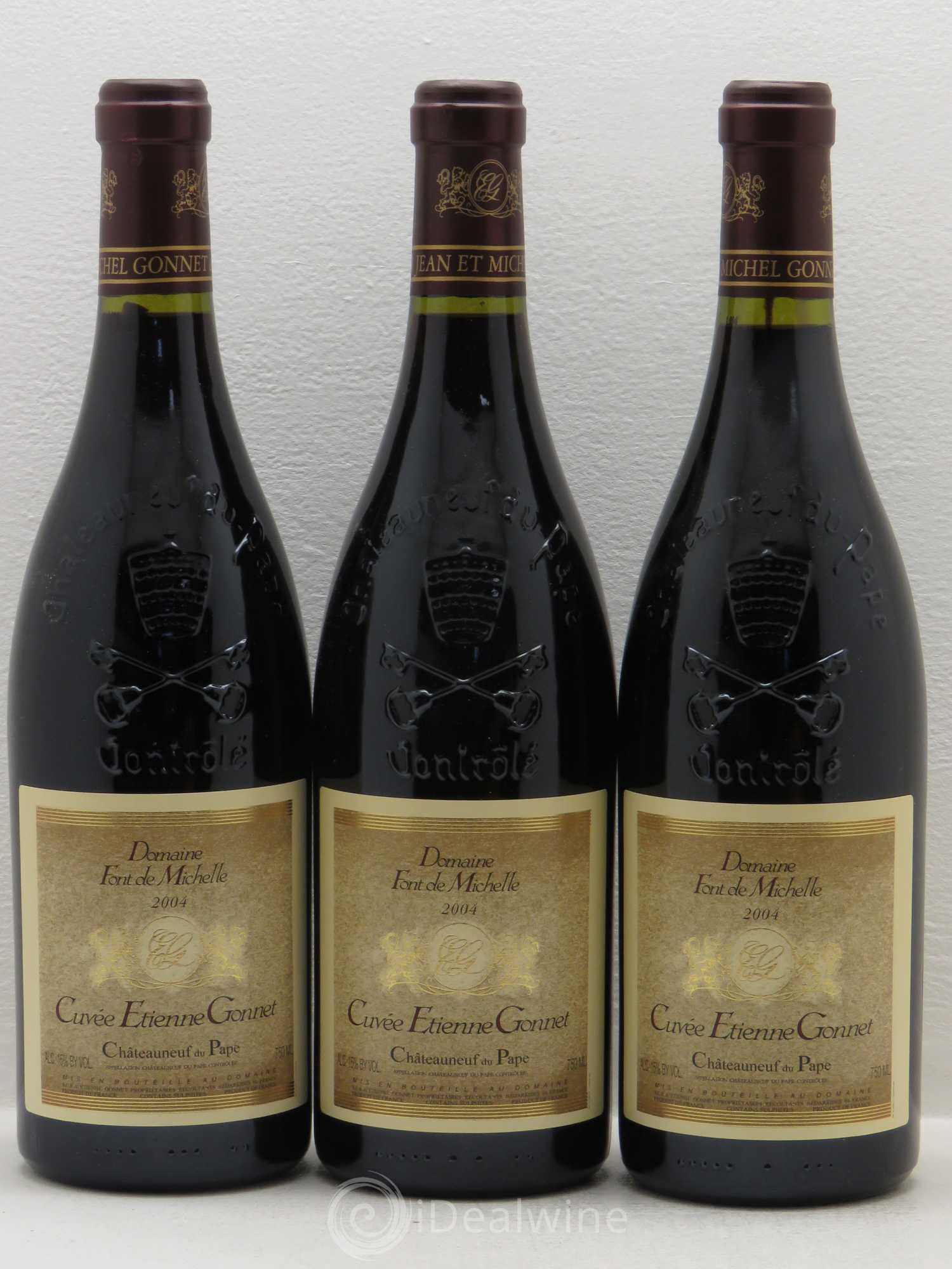 Châteauneuf-du-Pape Domaine Font de Michelle Cuvée Etienne Gonnet Famille Gonnet 2004 - Lot de 6 bouteilles - 1