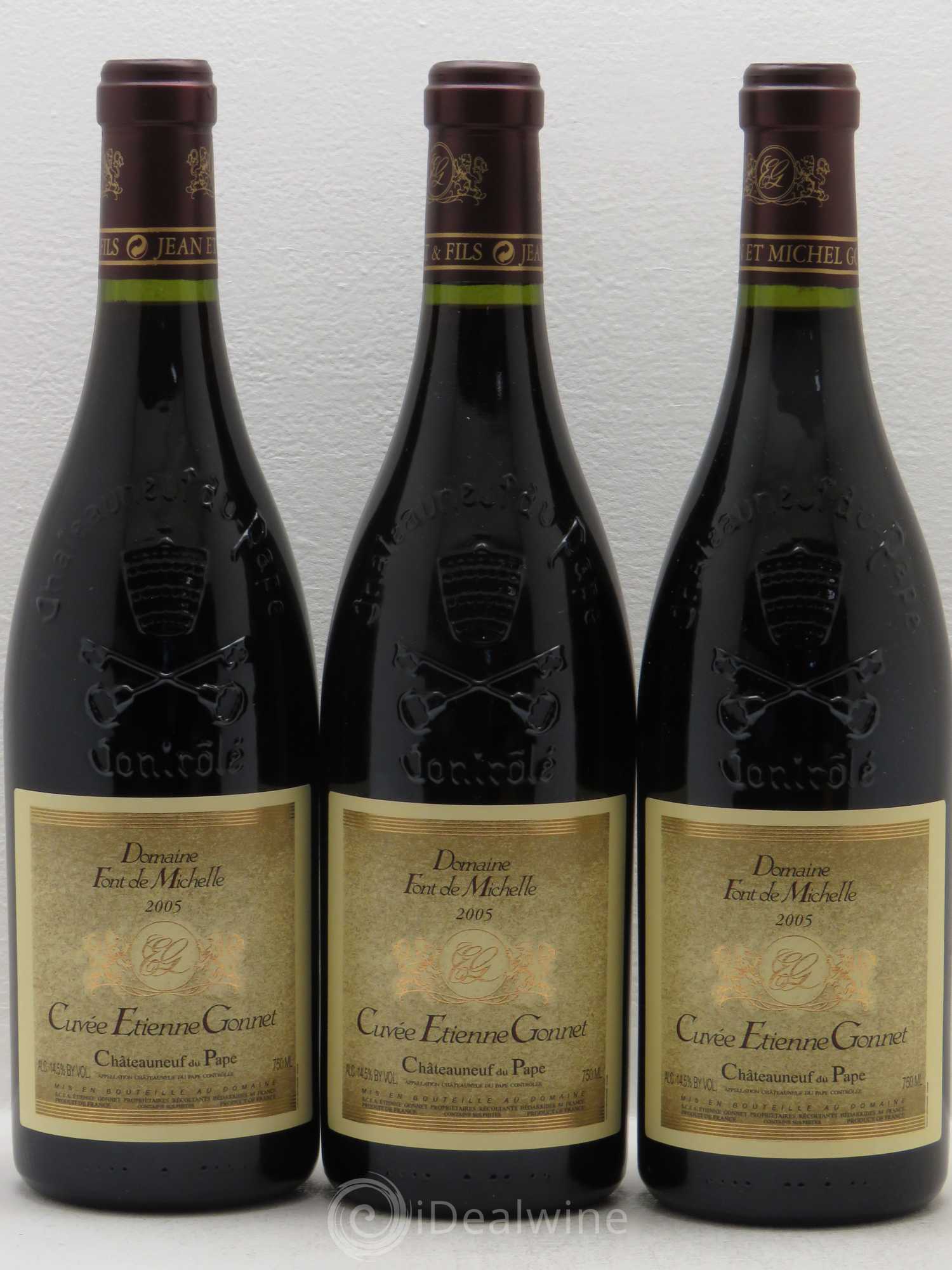 Châteauneuf-du-Pape Domaine Font de Michelle Cuvée Etienne Gonnet Famille Gonnet 2005 - Lotto di 6 bottiglie - 2