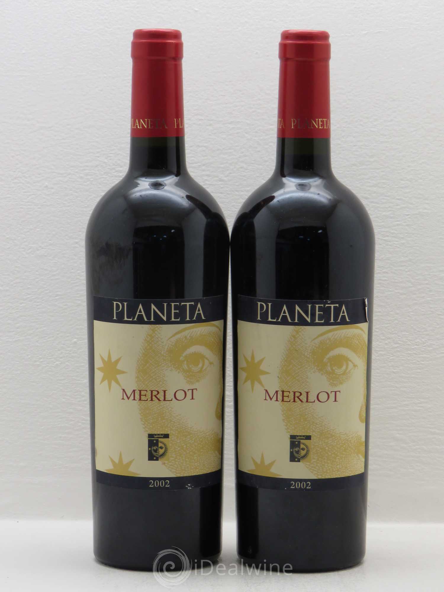 Italie Sicilia Igt Planeta Merlot 2002 - Posten von 2 Flaschen - 0