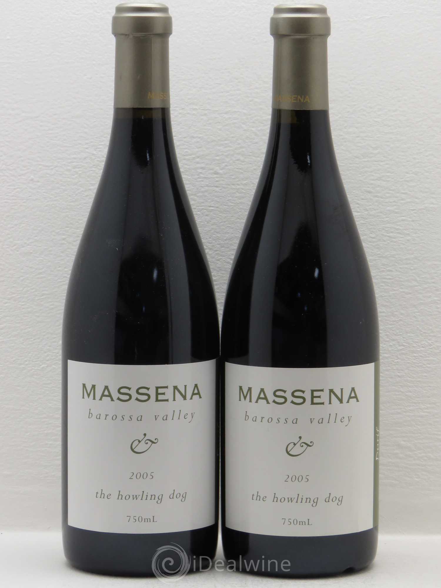 Australie Massena Howling Dog Durif 2005 - Posten von 2 Flaschen - 0