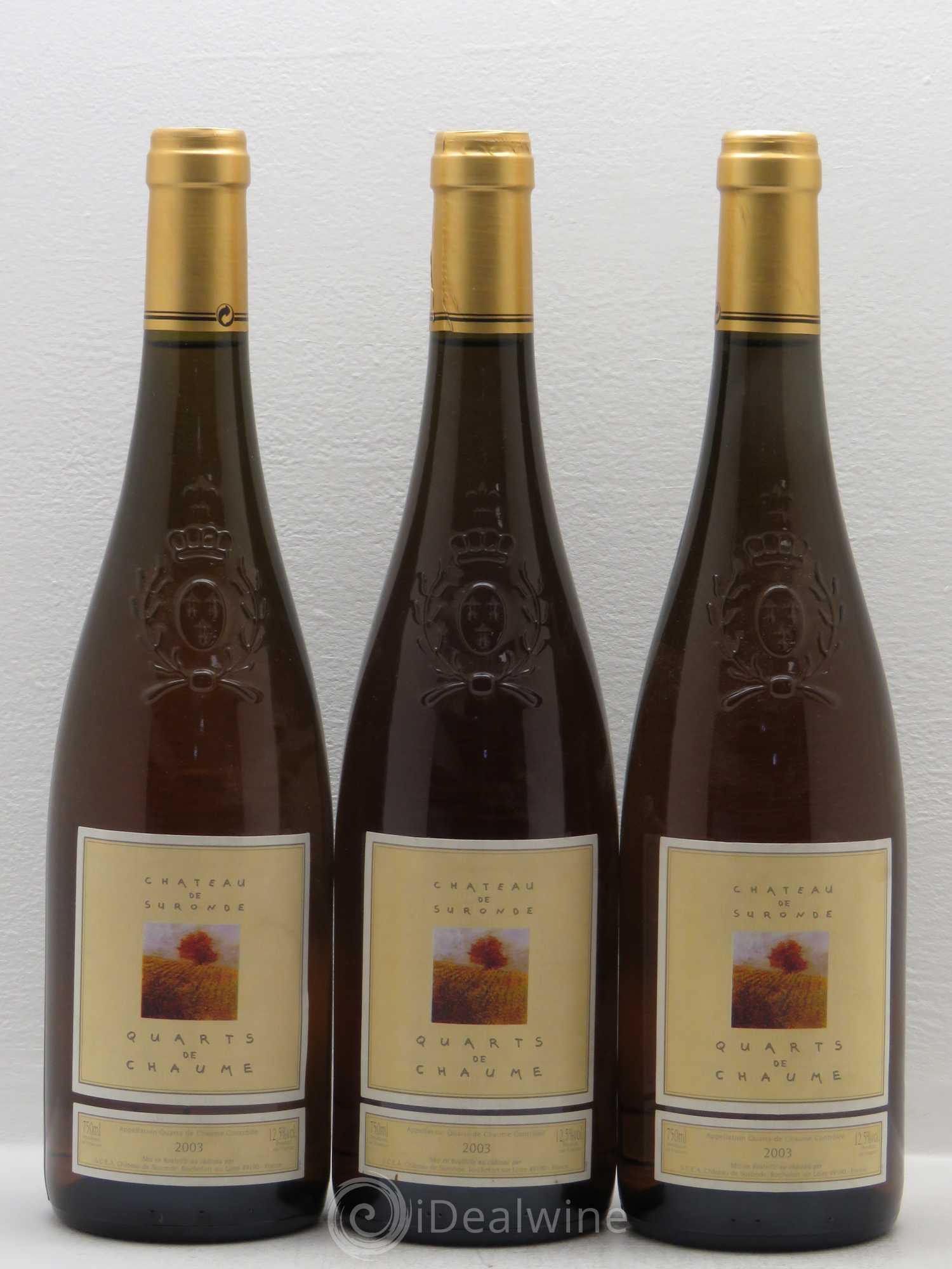 Quarts de Chaume 2003 - Lotto di 3 bottiglie - 0