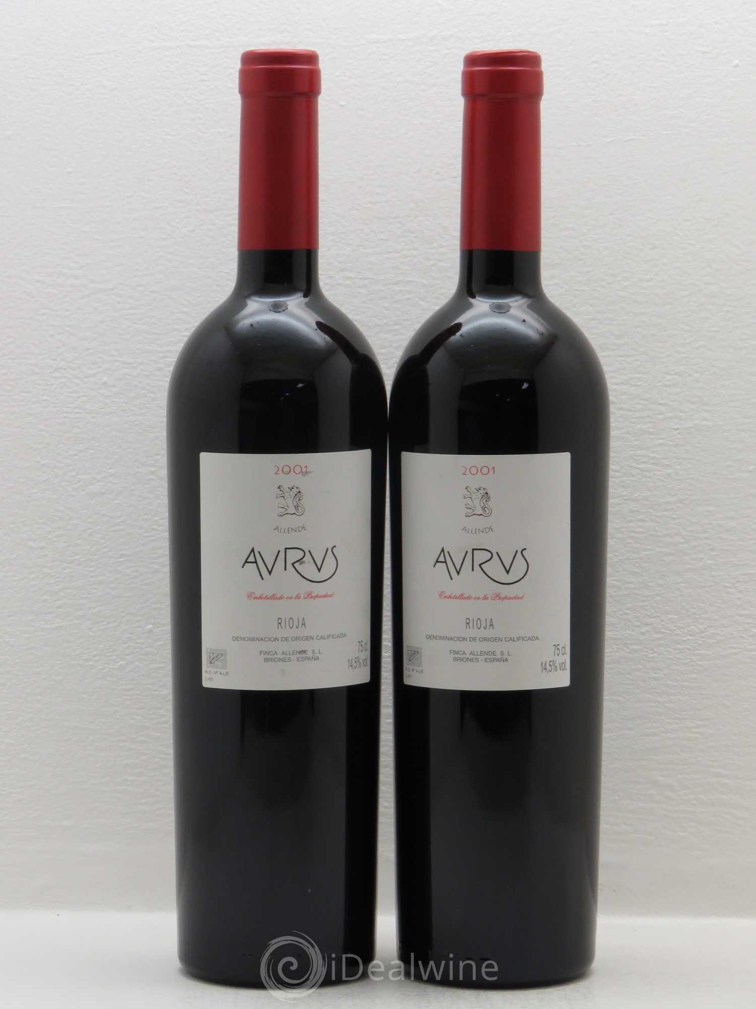 Rioja DOCA Finca Allende aurus 2001 - Posten von 2 Flaschen - 0