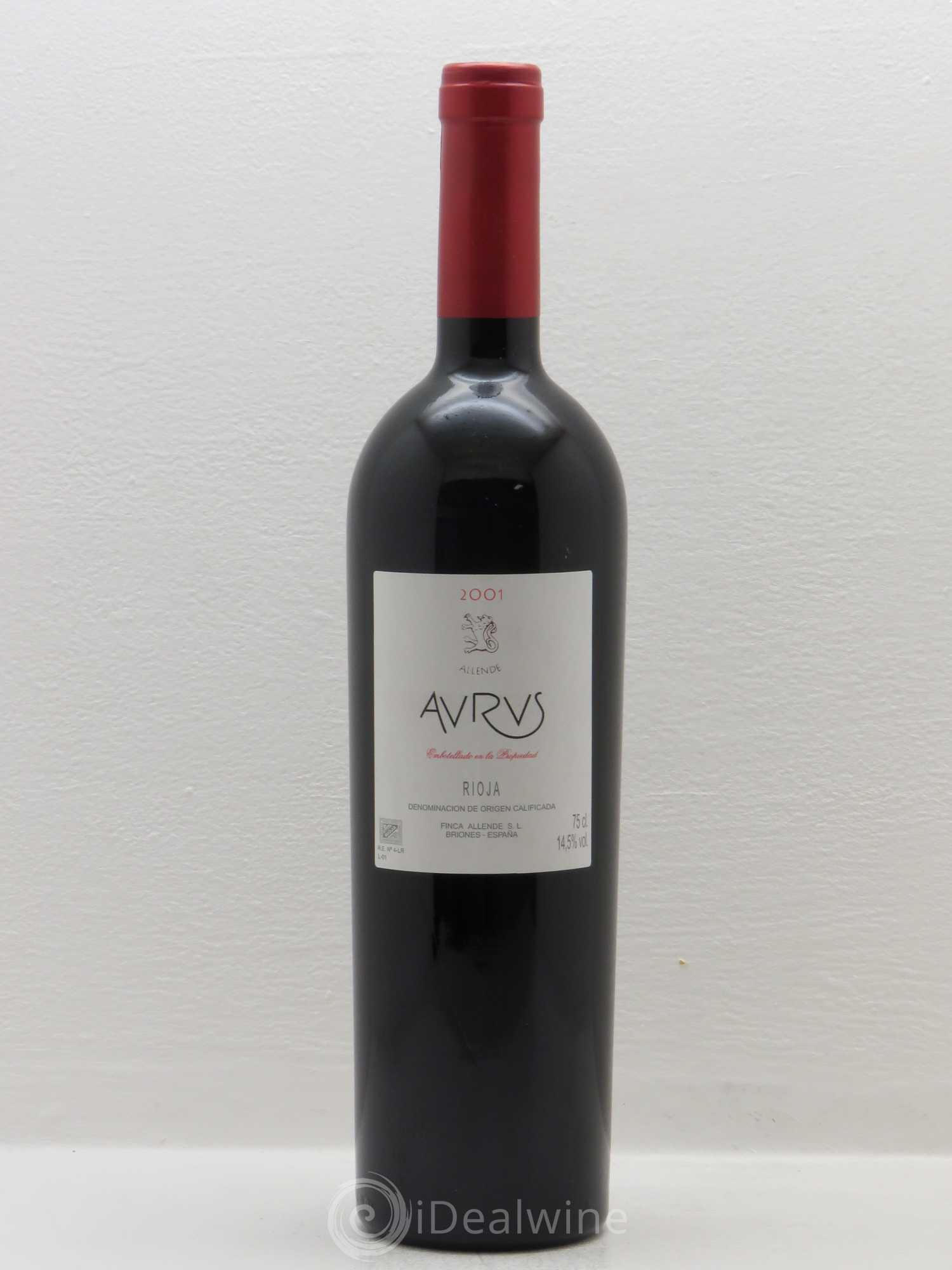 Rioja DOCA Finca Allende Aurus 2001 - Lot de 1 bouteille - 0