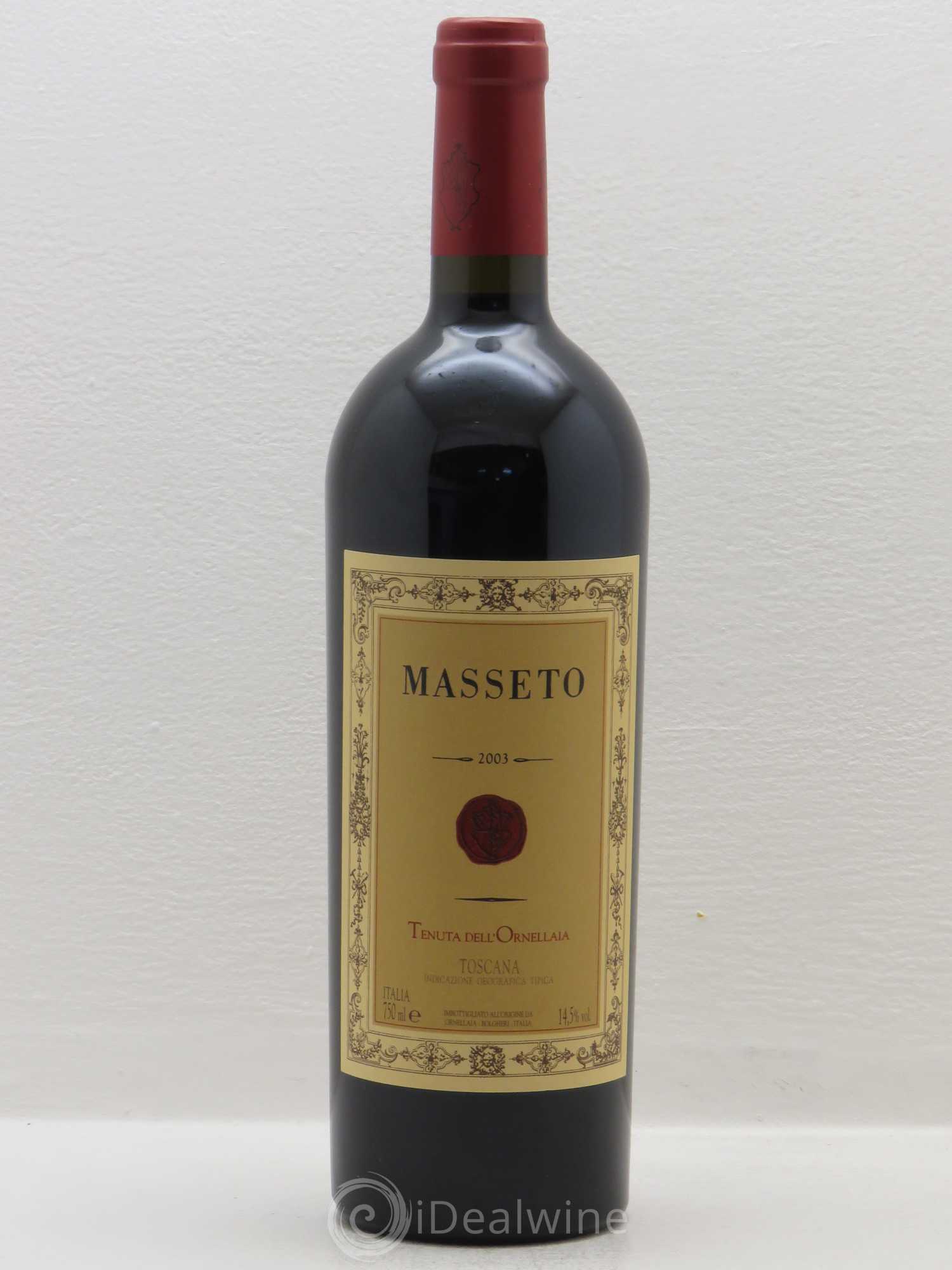 Toscana IGT Tenuta Dell'Ornellaia Masseto Frescobaldi 2003 - Lot de 1 bouteille - 0