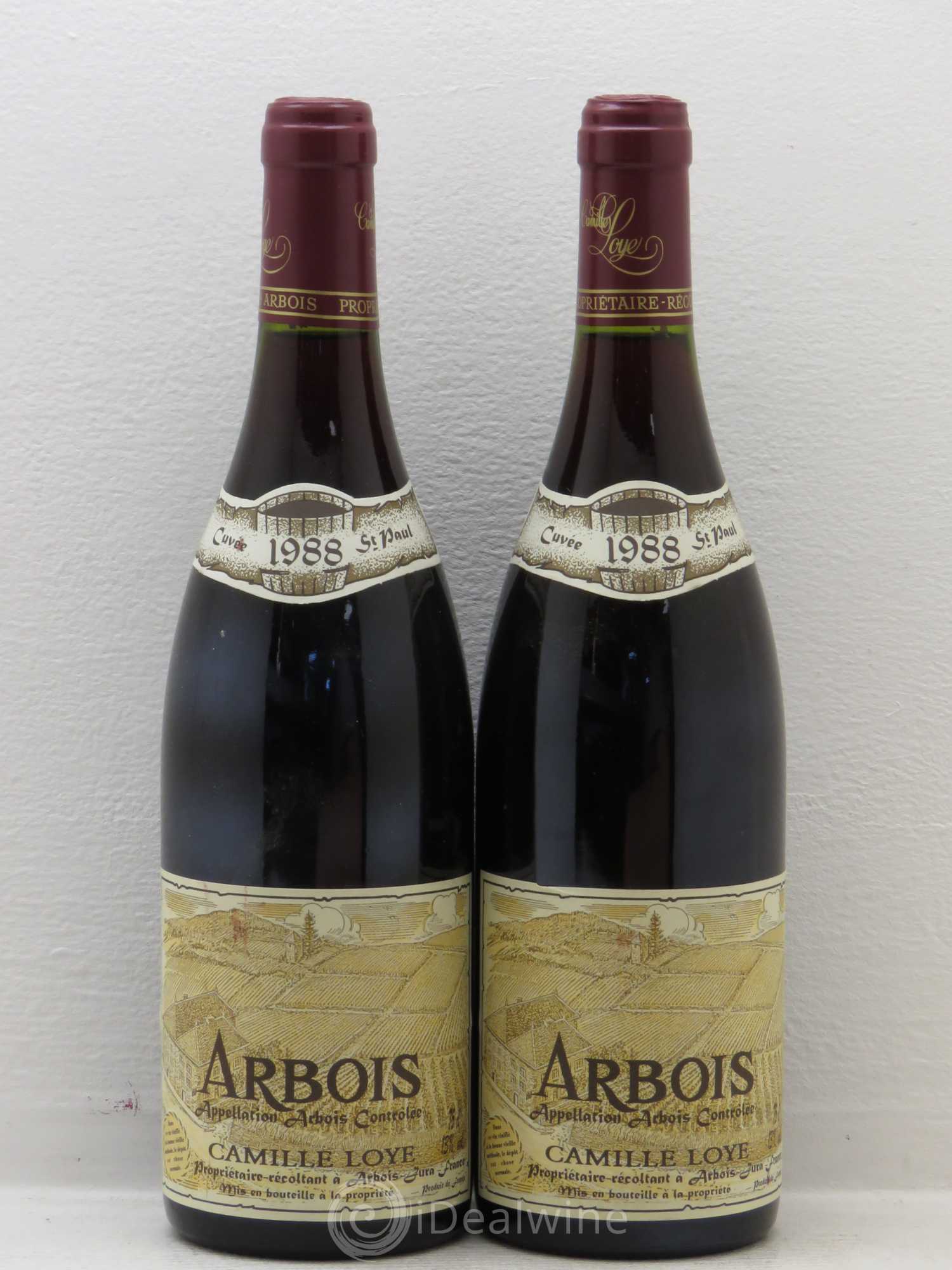 Arbois Camille Loye - Trousseau cuvée St Paul 1988 - Posten von 2 Flaschen - 0