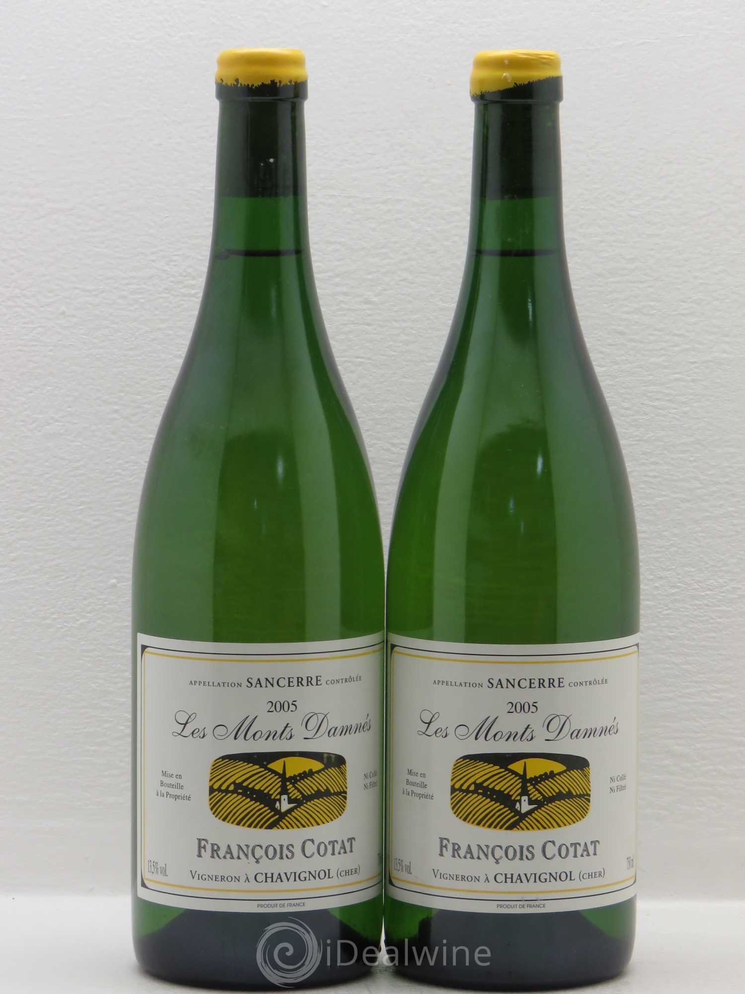 Sancerre Les Monts Damnés François Cotat 2005 - Lot de 2 bouteilles - 0