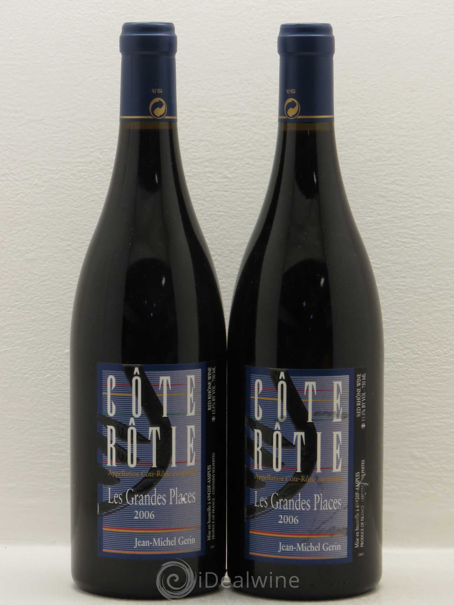Côte-Rôtie Les Grandes Places Jean-Michel Gerin 2006 - Lot de 2 bouteilles - 0