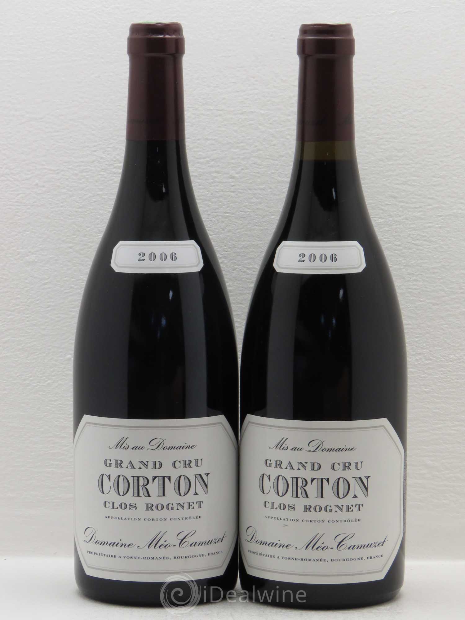 Corton Grand Cru Clos Rognet Méo-Camuzet (Domaine) 2006 - Lot de 2 bouteilles - 0