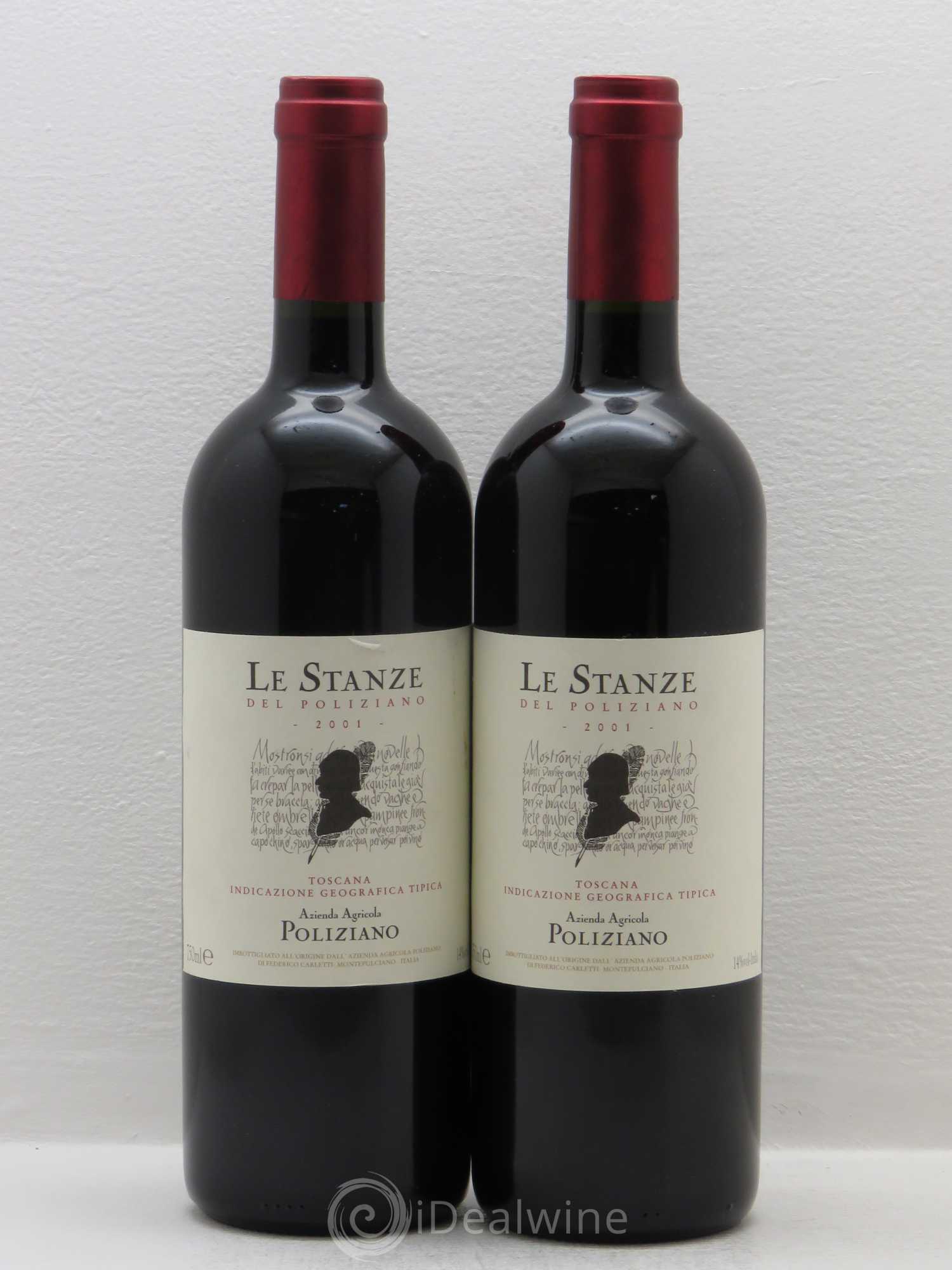 Italie Toscana Igt Poliziano Le Stanze 2001 - Posten von 2 Flaschen - 0